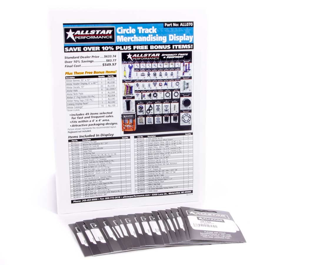AllStar Performance ALL99153 - Merchandising Display Components for ALL070