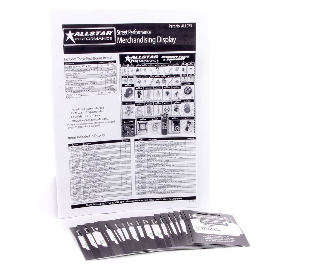 AllStar Performance ALL99156 - Merchandising Display Components for ALL073