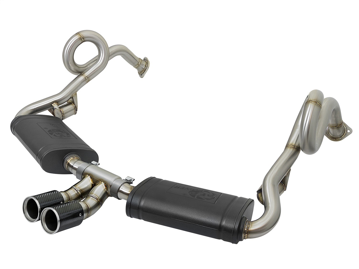 aFe Power 49-36415-C - MACHForce-Xp 2in 304 SS Cat-Back Exhaust w/Carbon Fiber Tips 13-16 Porsche Boxster 2.7L/3.4L aFe Power 49-36415-C - MACHForce-Xp 2in 304 SS Cat-Back Exhaust w/Carbon Fiber Tips 13-16 Porsche Boxster 2.7L/3.4L