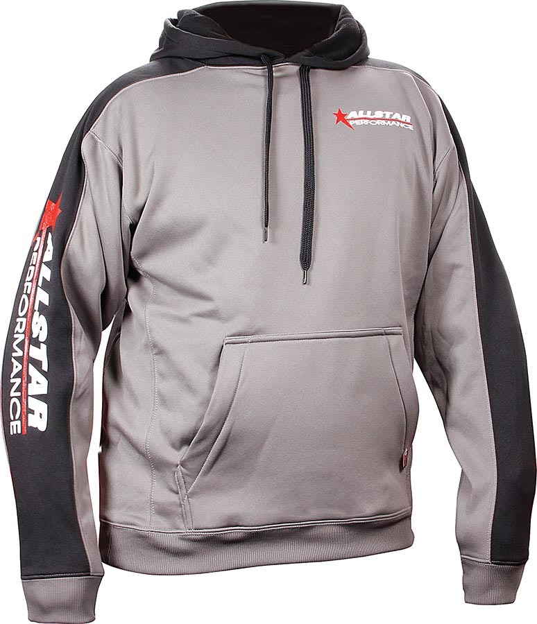 AllStar Performance ALL99916XXL - Allstar Hooded Sweatshirt XXL Silver/Bl