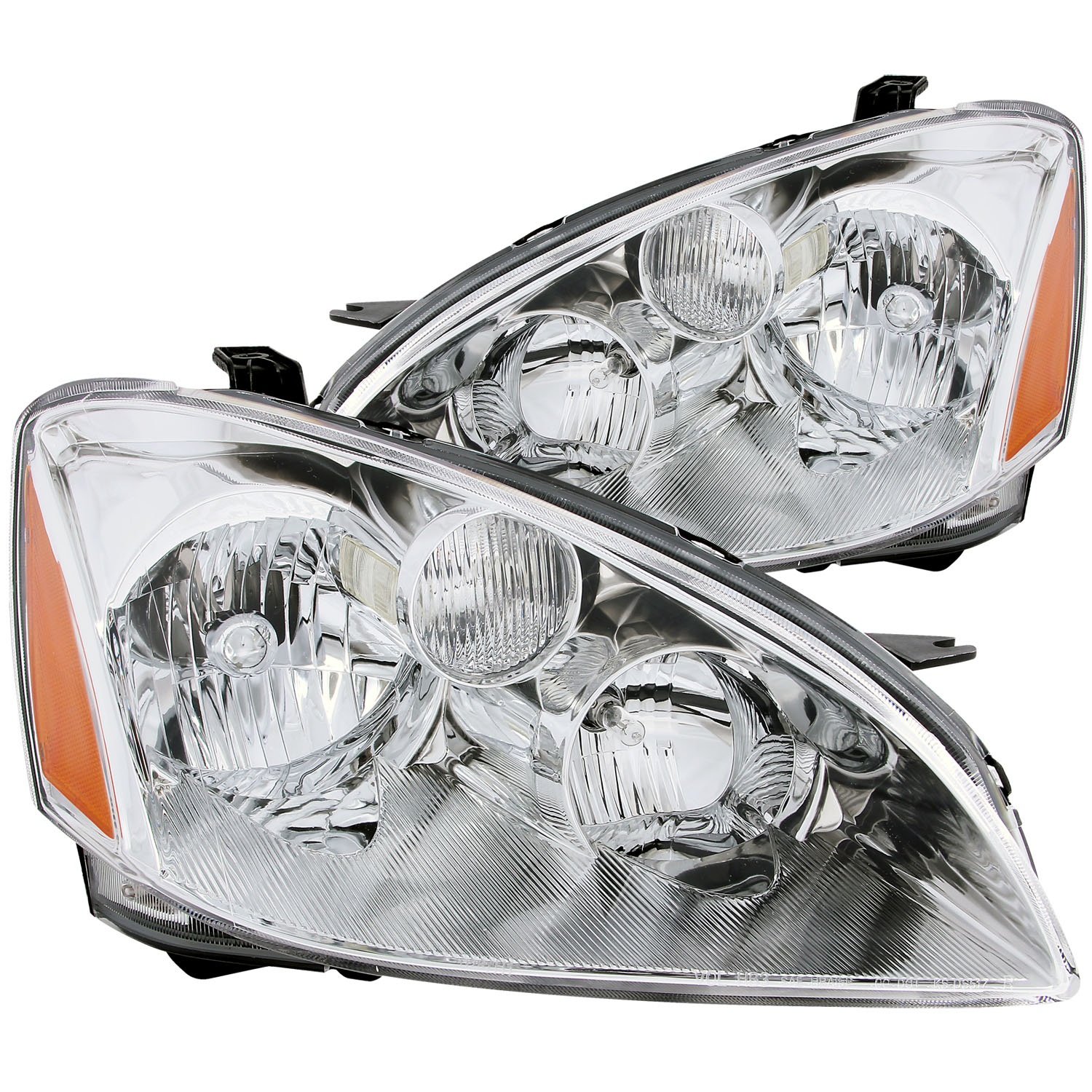 Anzo 121259 - 2002-2004 Nissan Altima Crystal Headlights Chrome