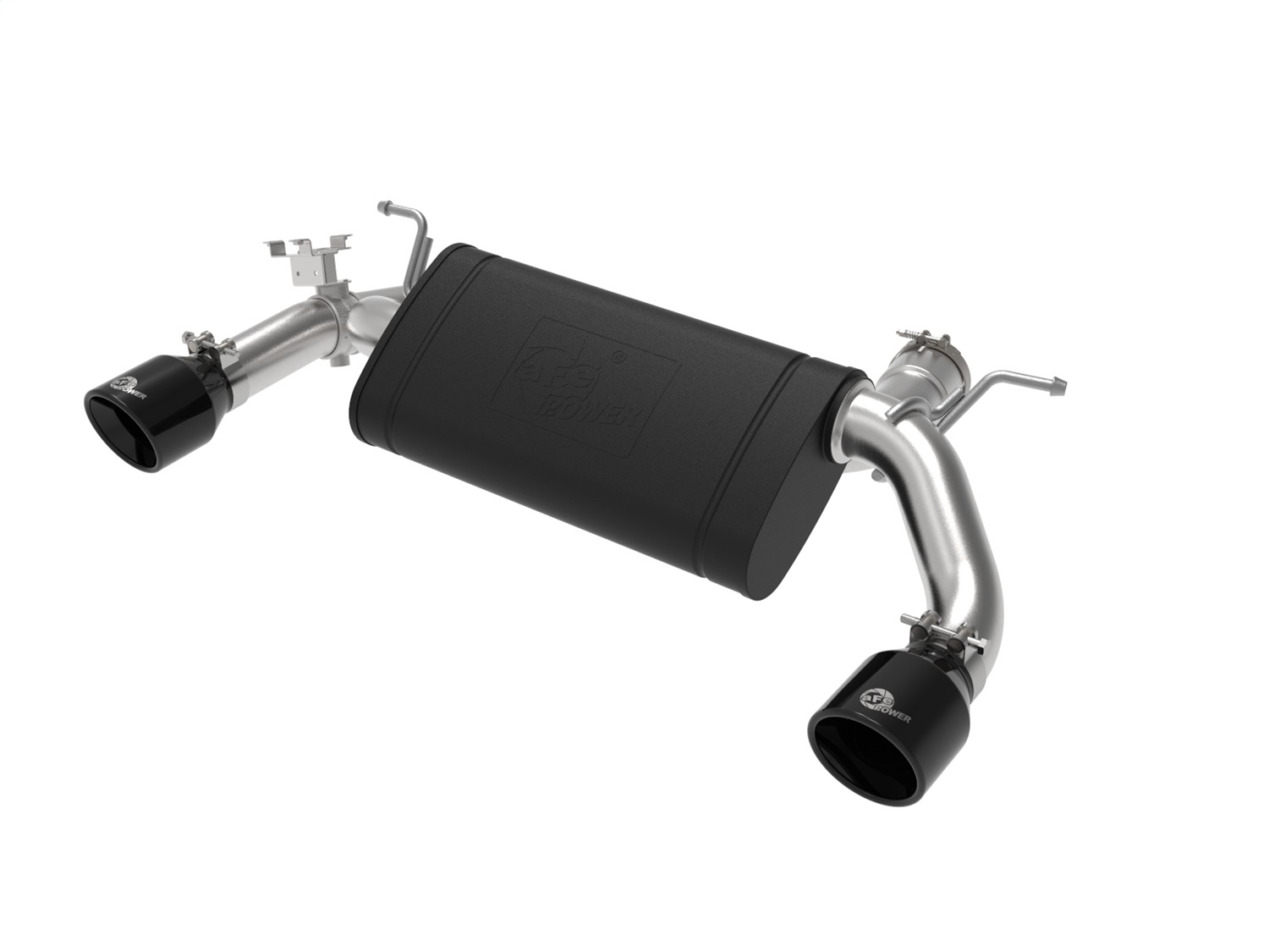 aFe Power 49-36348-B - MACHForce XP 3in to 2.5in 304 SS Axle-Back Exhaust w/ Black Tips 14-16 BMW M235i