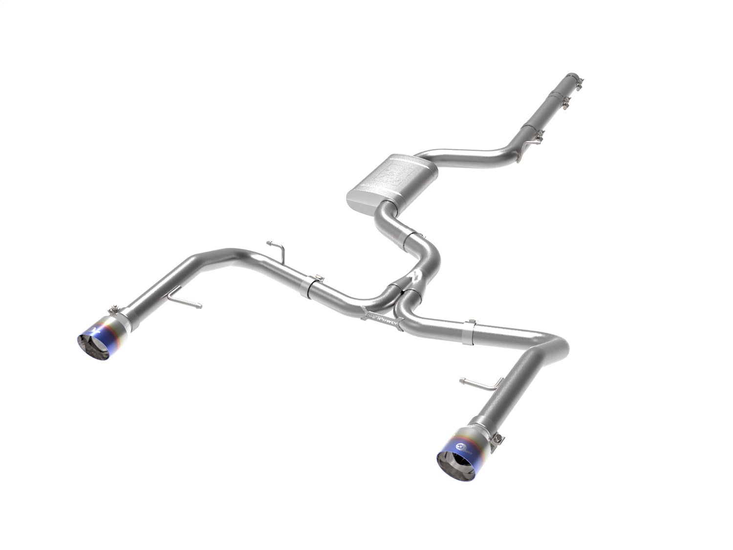aFe Power 49-36432-L - 19-21 VW Jetta GLI (MKVII) L4-2.0L (t) MACH Force-Xp 304 SS Cat-Back Exhaust System Blue Tips aFe Power 49-36432-L - 19-21 VW Jetta GLI (MKVII) L4-2.0L (t) MACH Force-Xp 304 SS Cat-Back Exhaust System Blue Tips