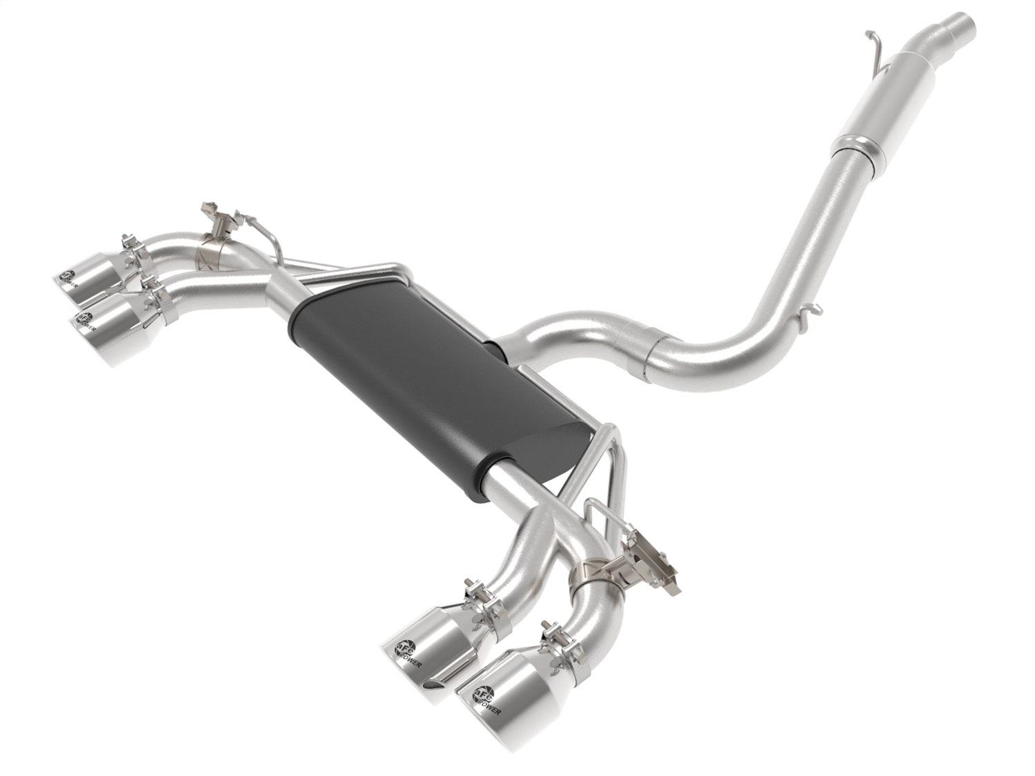 aFe Power 49-36430-P - POWER MACH Force-Xp 15-19 Volkswagen Golf R L4-2.0L(T) 304 SS Cat-Back Exhaust System - Polished