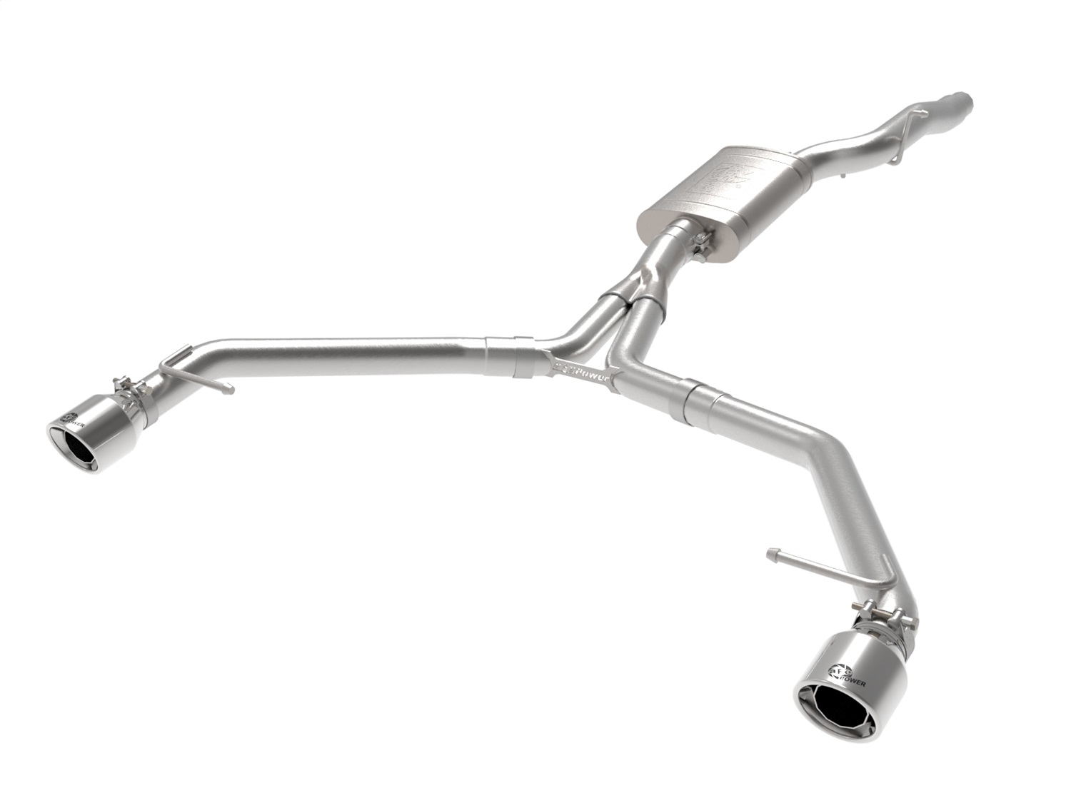 aFe Power 49-36437-P - MACH Force-Xp 13-16 Audi Allroad L4 SS Axle-Back Exhaust w/ Polished Tips