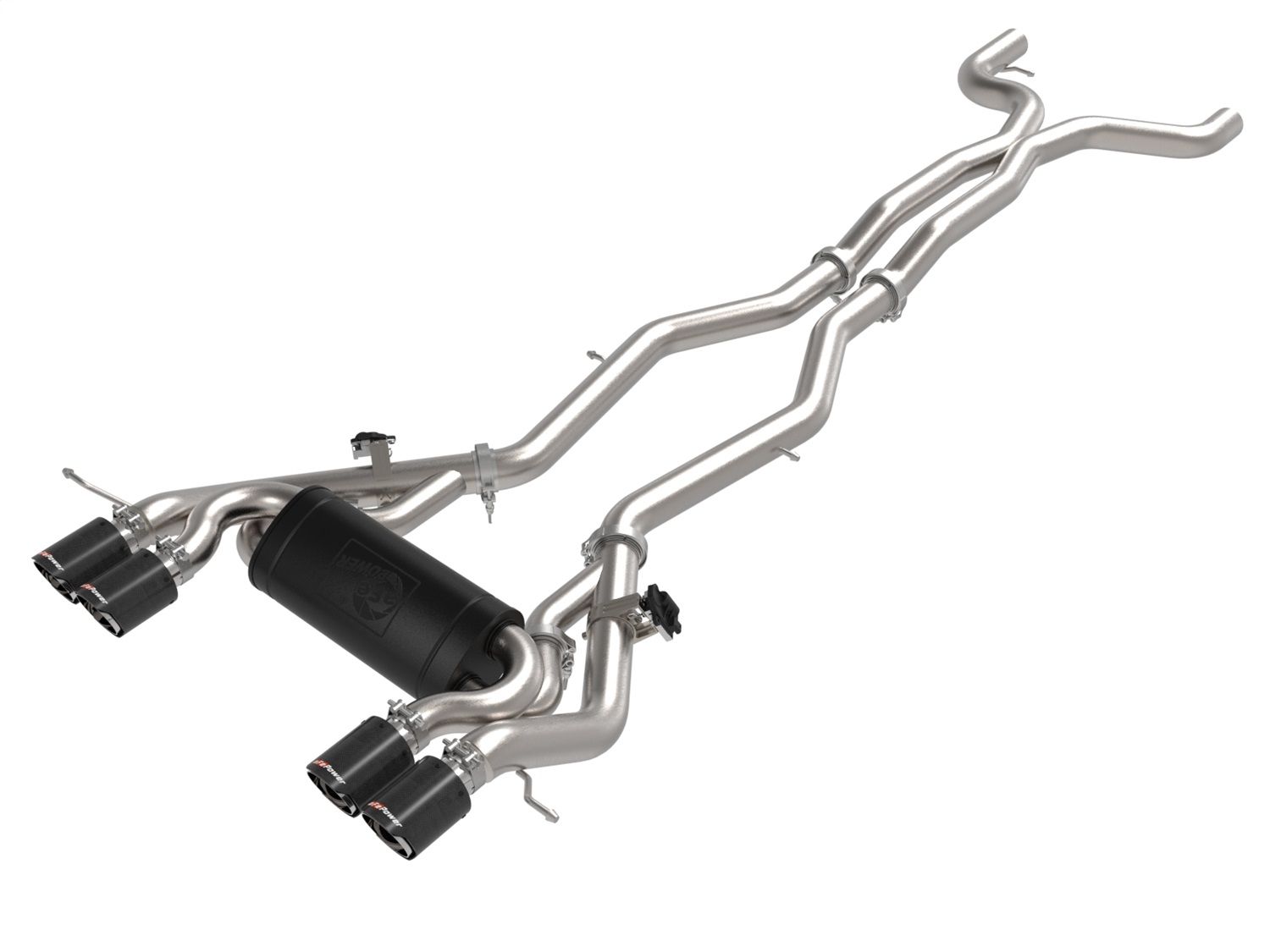 aFe Power 49-36351-C - MACHForce XP Exhausts Cat-Back SS 19-21 BMW M2 Competition L6-3.0L w/Carbon Tips