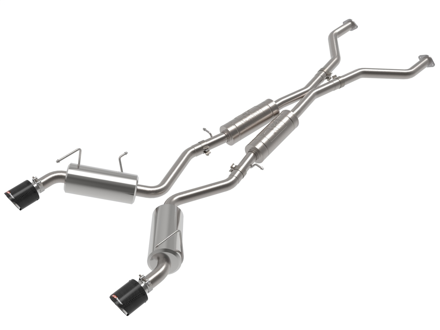 aFe Power 49-36139-C - Takeda 2-1/2 IN 304 Stainless Steel Cat-Back Exhaust w/ Resonator and Carbon Tip aFe Power 49-36139-C - Takeda 2-1/2 IN 304 Stainless Steel Cat-Back Exhaust w/ Resonator and Carbon Tip