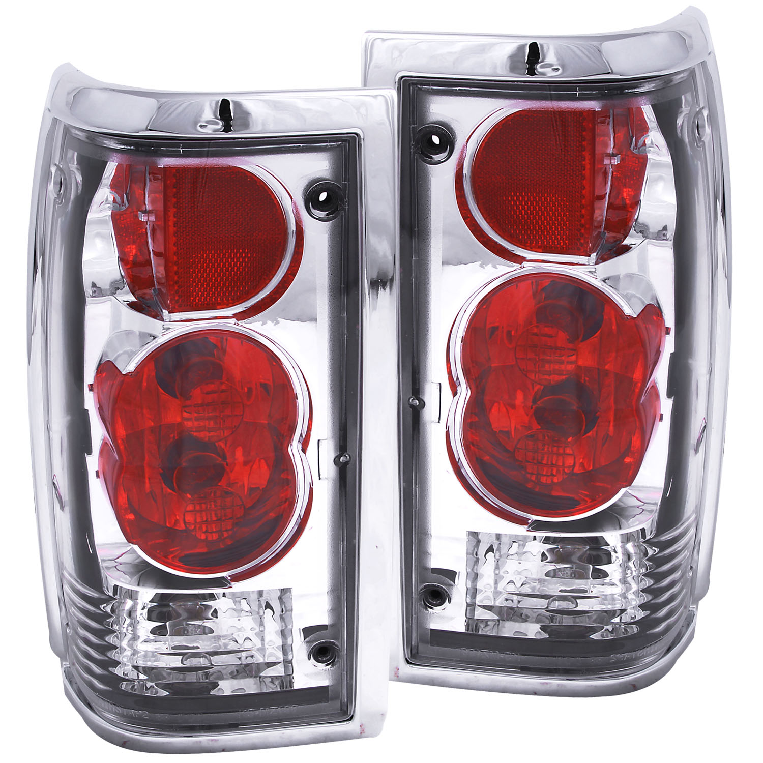 Anzo 211111 - 1986-1993 Mazda B2000 Taillights Chrome