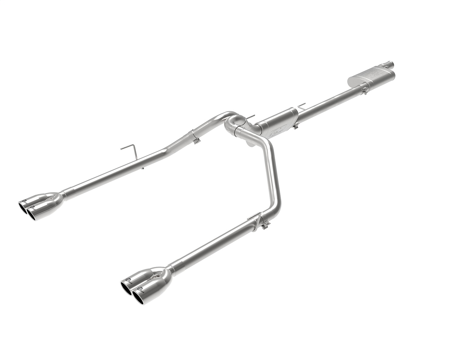 aFe Power 49-38084-P - Vulcan Series 3in-2-1/2in 304 SS Cat-Back 2020 Jeep Gladiator (JT) V6-3.6L w/ Polished Tips
