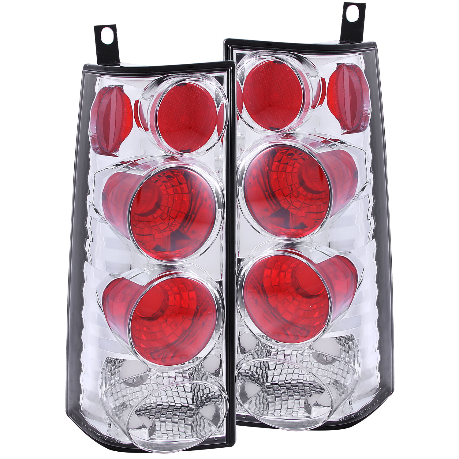 Anzo 211088 - 2003-2015 Chevrolet Express Taillights Chrome