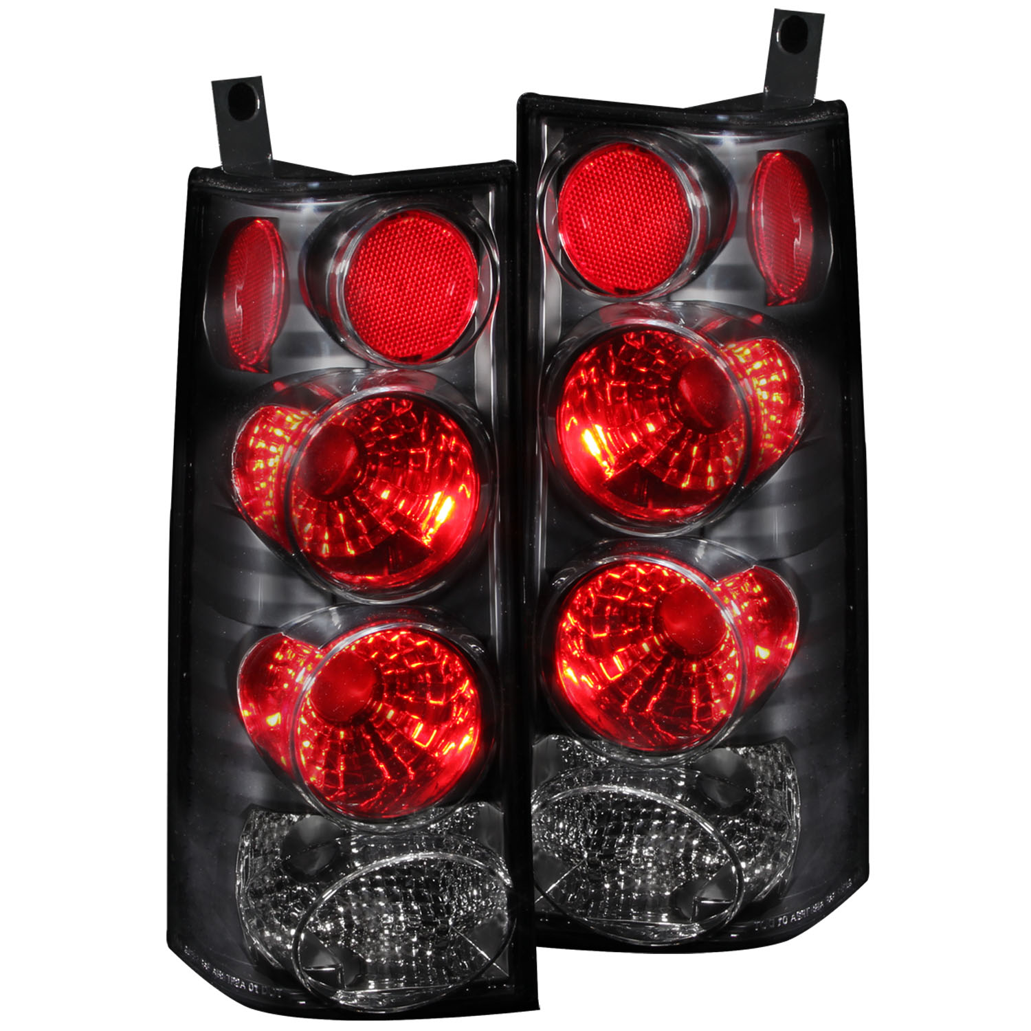 Anzo 211090 - 2003-2015 Chevrolet Express Taillights Black
