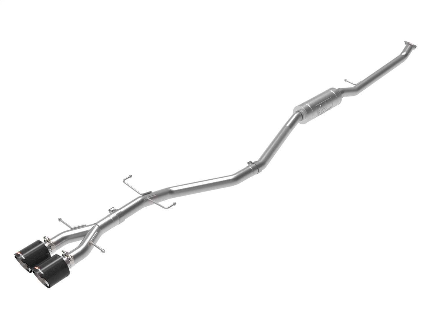 aFe Power 49-36620-C - Takeda 2.5in 304SS Cat-Back Exhaust System 17-20 Honda Civic SI Coupe L4-1.5L (t)