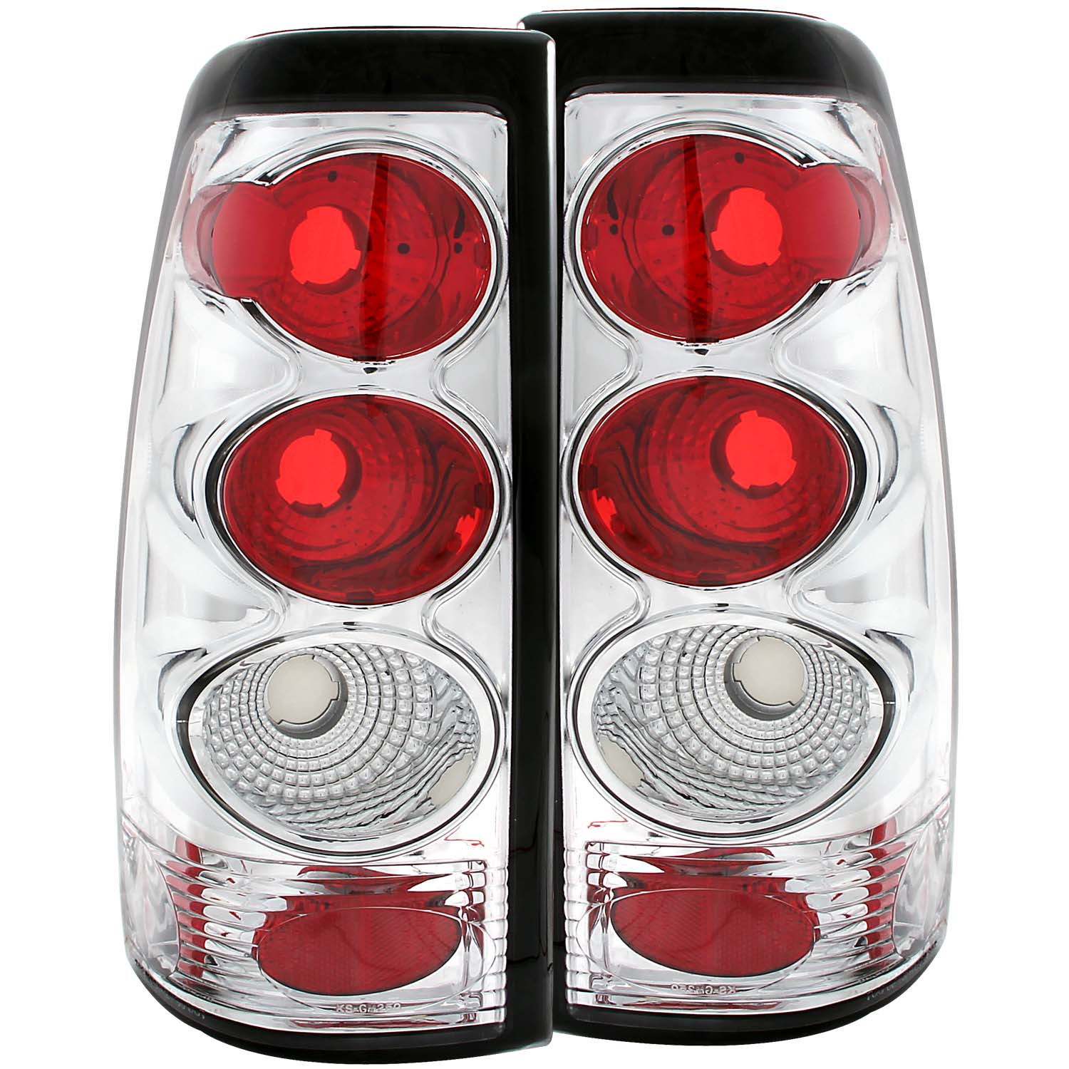 Anzo 211023 - 1999-2002 Chevrolet Silverado 1500 Taillights Chrome