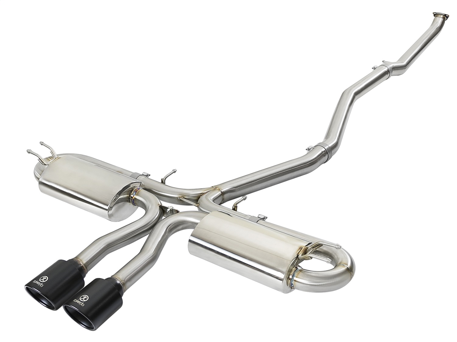 aFe Power 49-36621-B - Takeda 3in 304 SS Cat-Back Exhaust System w/ Black Tips 2017+ Honda Civic Si (4dr) I4 1.5L (t)