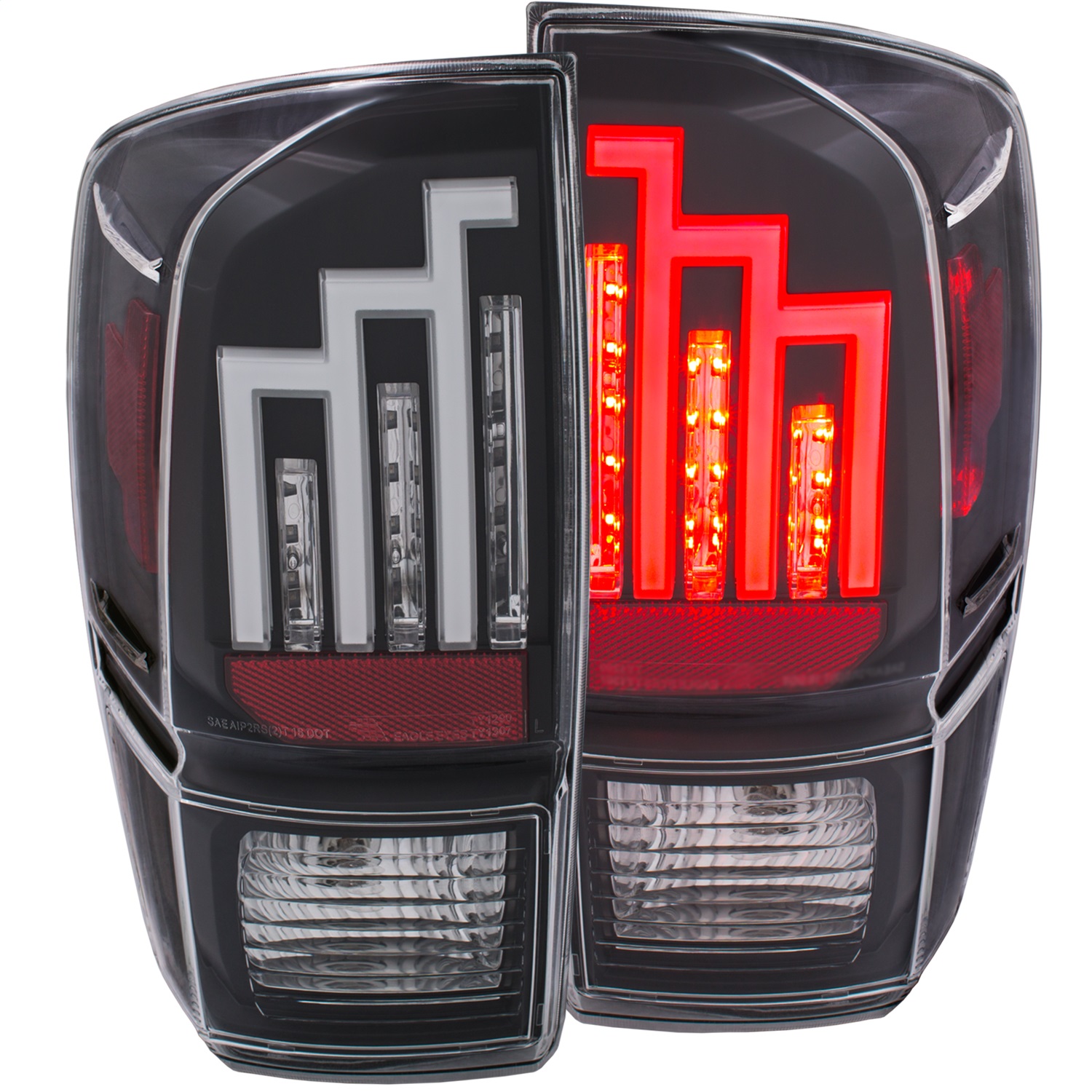 Anzo 311281 - 2016-2017 Toyota Tacoma LED Taillights Black Anzo 311281 - 2016-2017 Toyota Tacoma LED Taillights Black