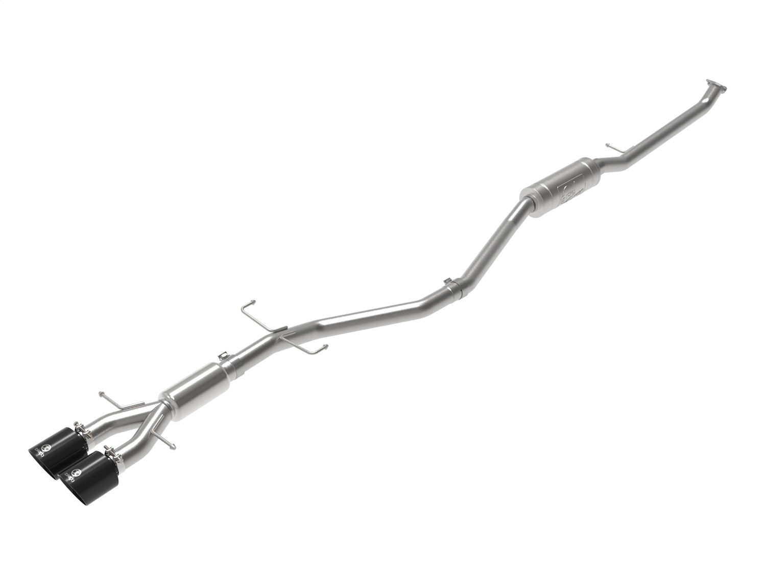 aFe Power 49-36619-B - Takeda 2.5in 304SS Cat-Back Exhaust System w/ Black Tips 17-20 Honda Civic Si Sedan I4 1.5L aFe Power 49-36619-B - Takeda 2.5in 304SS Cat-Back Exhaust System w/ Black Tips 17-20 Honda Civic Si Sedan I4 1.5L