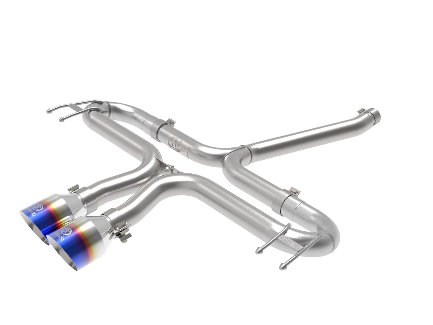 aFe Power 49-36625-L - Takeda 2-1/2in 304 SS Axle-Back Exhaust w/Blue Flame Tips 17-20 Honda Civic Sport L4-1.5L (t)