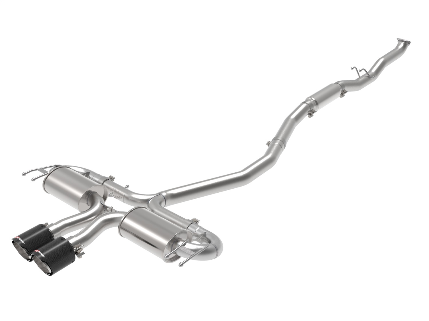 aFe Power 49-36624-C - Takeda 3in 304 SS Cat-Back Exhaust System w/CF Tips 17-20 Honda Civic Sport L4-1.5L (t)