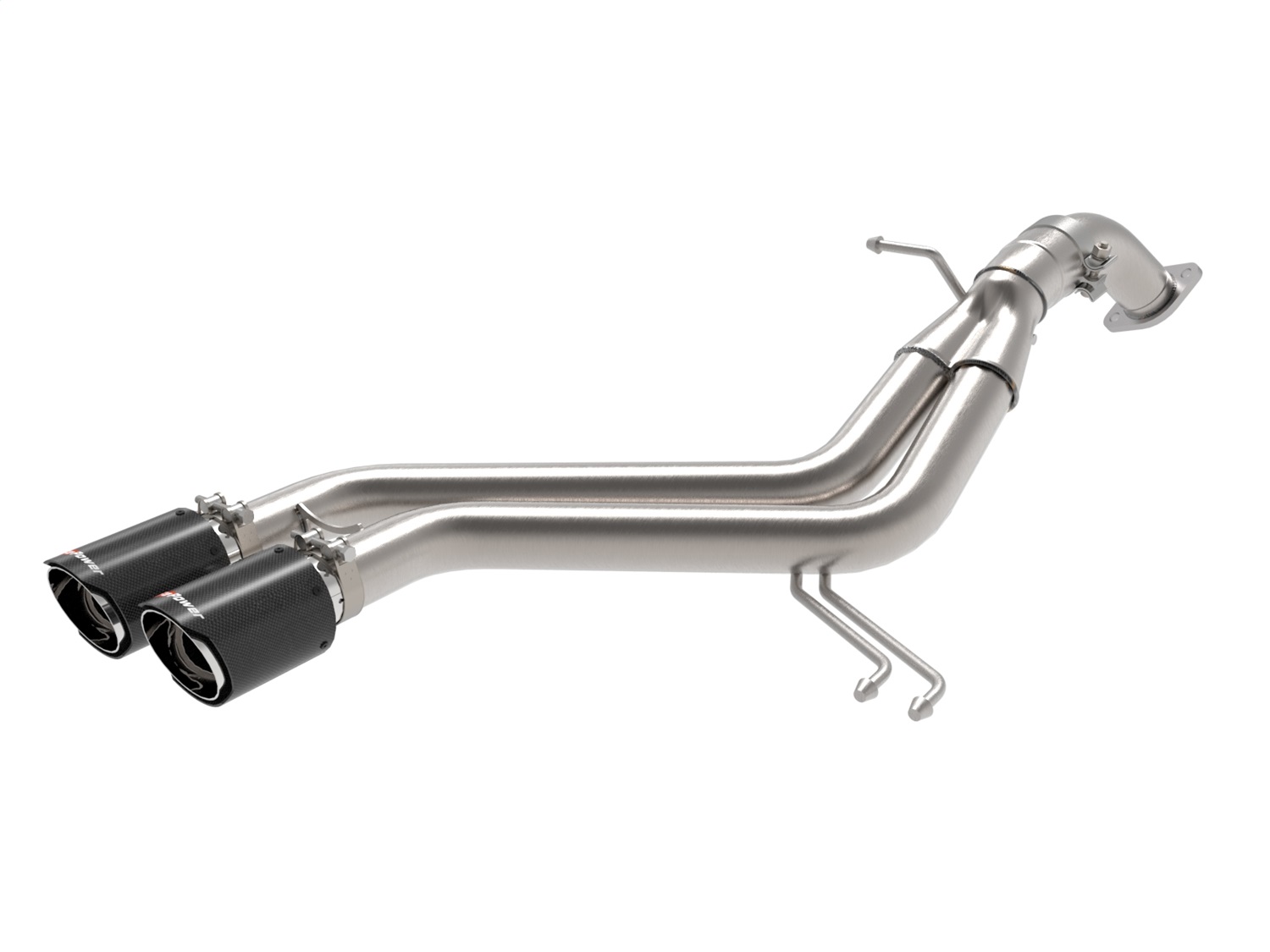 aFe Power 49-37019-C - Takeda 13-17 Hyundai Veloster L4-1.6L 2-1/2in 304 SS Axle-Back Exhaust w/ Carbon Fiber Tips