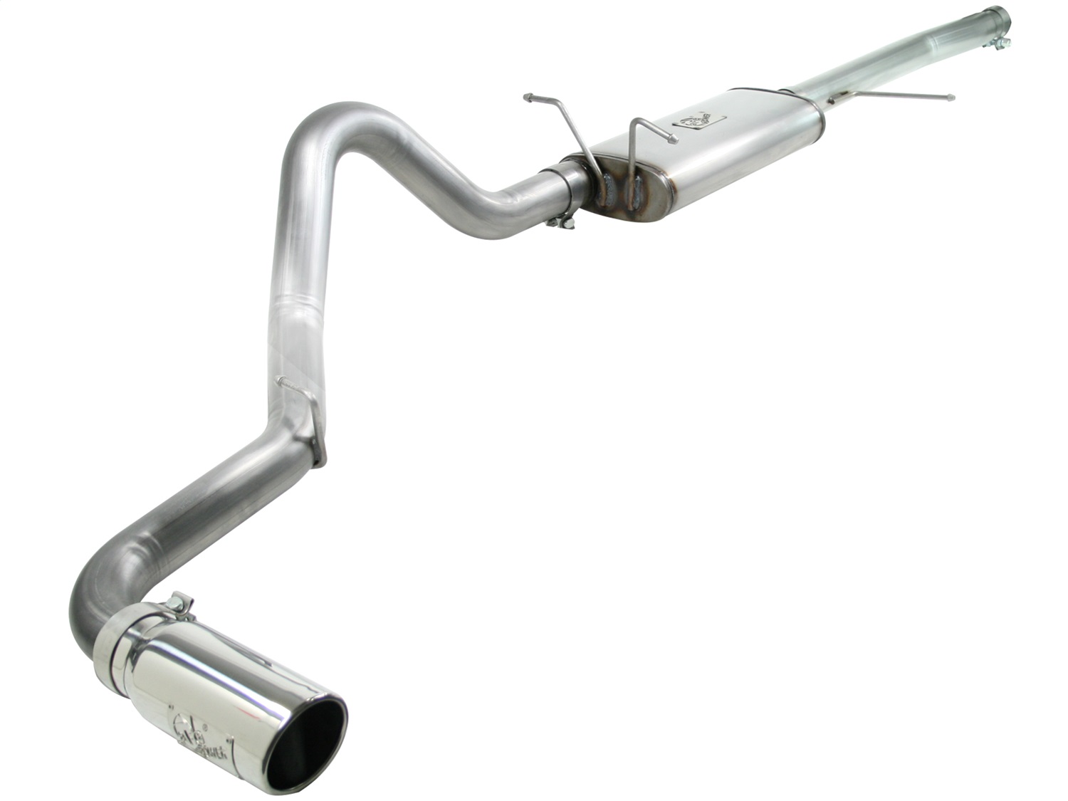aFe Power 49-43043-P - MACHForce XP Exhaust Cat-Back 3in SS-409 w/ Polished Tip 97-03 Ford F-150 V8 4.6/5.4L