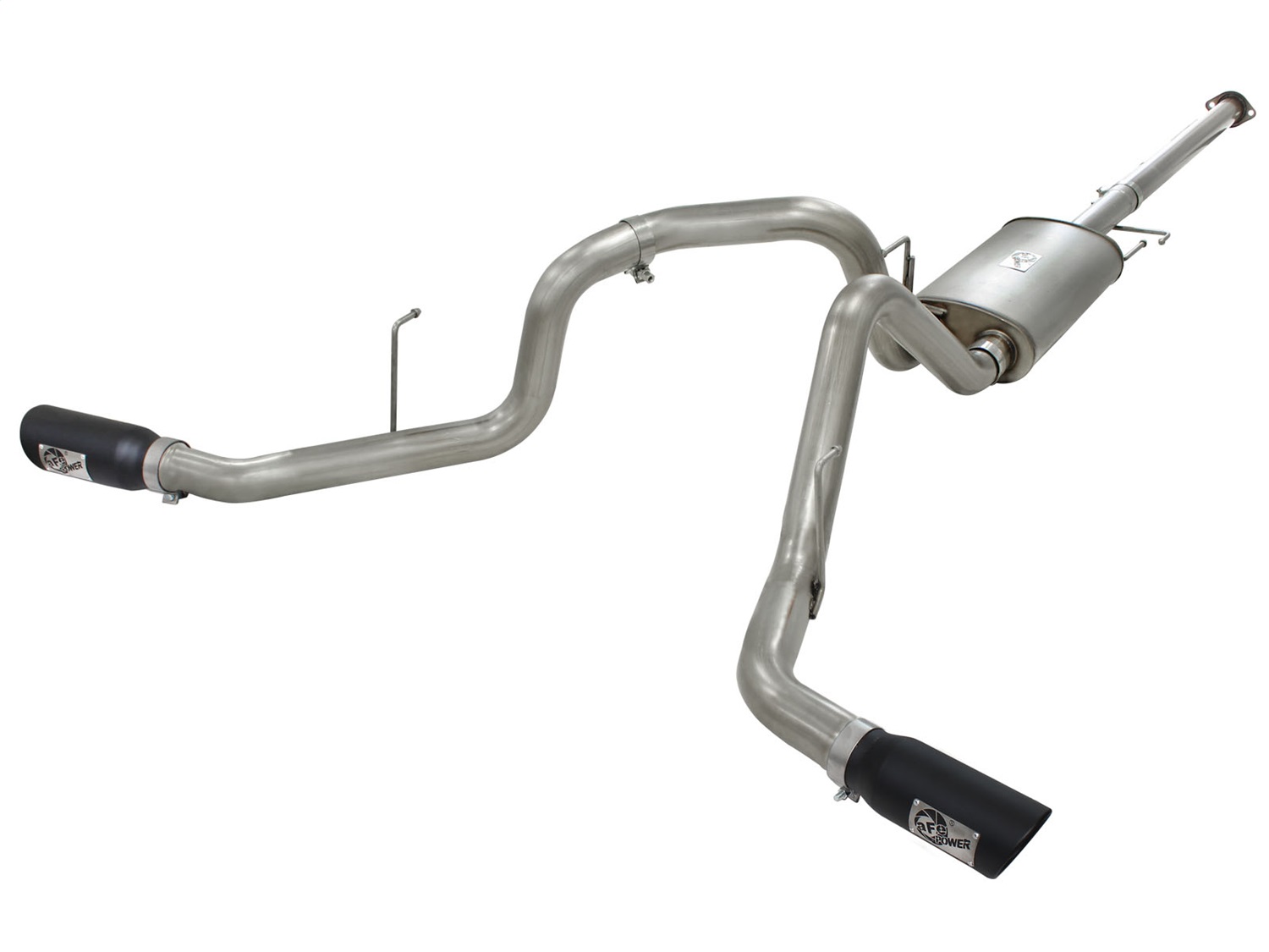 aFe Power 49-43056-B - MACHForce XP Exhaust 3in SS Dual Side Exit CB w/ Black Tips 11-14 Ford F150 EcoBoost V6-3.5L TT aFe Power 49-43056-B - MACHForce XP Exhaust 3in SS Dual Side Exit CB w/ Black Tips 11-14 Ford F150 EcoBoost V6-3.5L TT