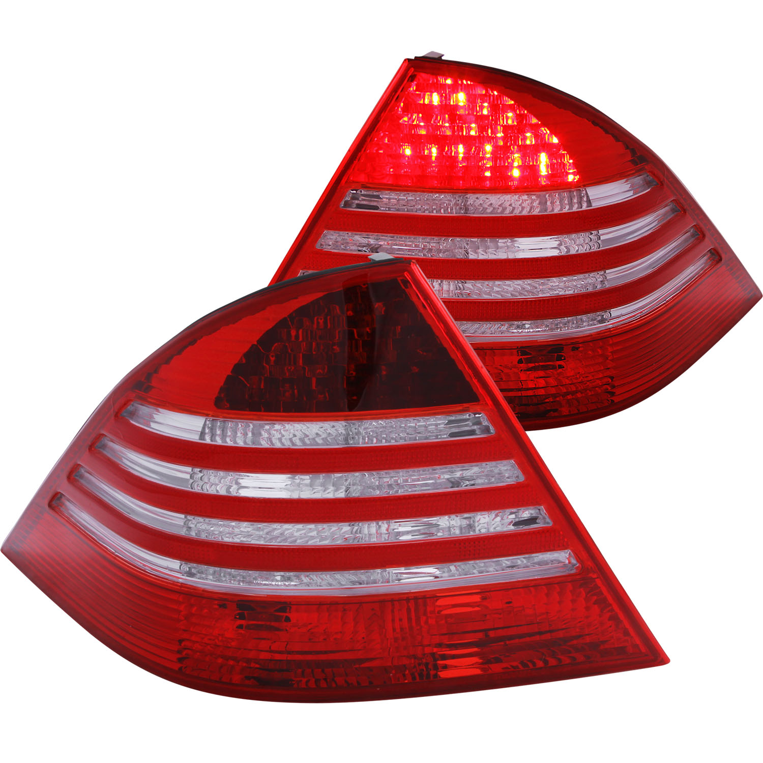 Anzo 321055 - 2000-2005 Mercedes Benz S Class W220 LED Taillights Red/Clear Anzo 321055 - 2000-2005 Mercedes Benz S Class W220 LED Taillights Red/Clear