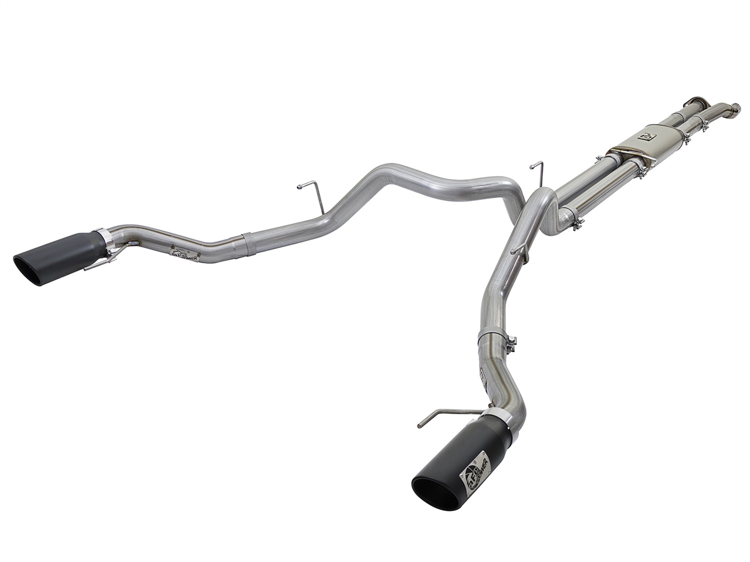 aFe Power 49-43045-B - MACHForce XP 3in 409-SS Exhaust Cat-Back 2017 Ford F-150 Raptor V6-3.5L (tt) w/ Black Tip