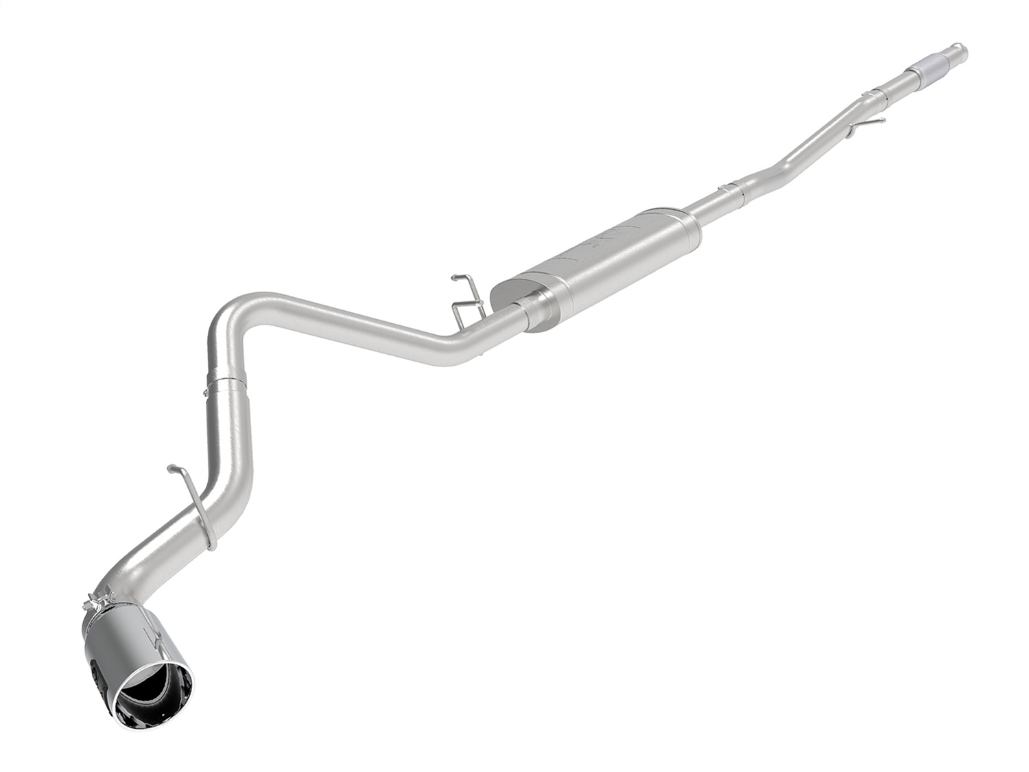 aFe Power 49-44107-P - Apollo GT Series 2019 GM Silverado/Sierra 1500 4.3L/5.3L 409 SS CB Exhaust System w/Polished Tip