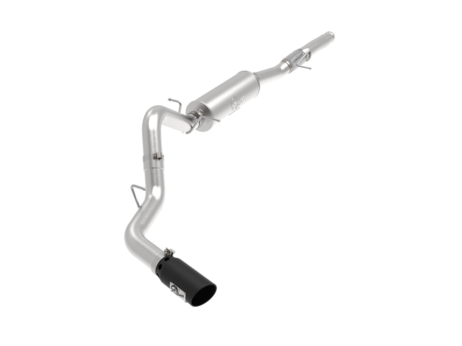 aFe Power 49-44116-B - Apollo GT Series 4in 409SS Cat Back Exh System w/Blk Tip 14-18 GM Silverado/Sierra 1500 V8-6.2L