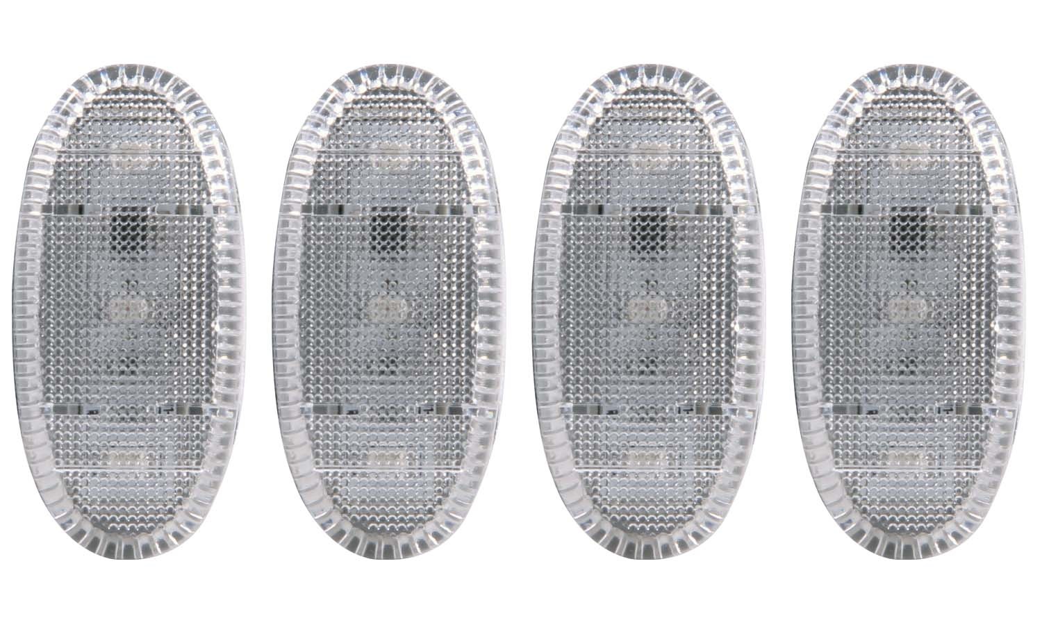 Anzo 861108 - 2011-2016 Ford F-350 LED Fender Light Kit Clear 2pc Amber / 2pc Red