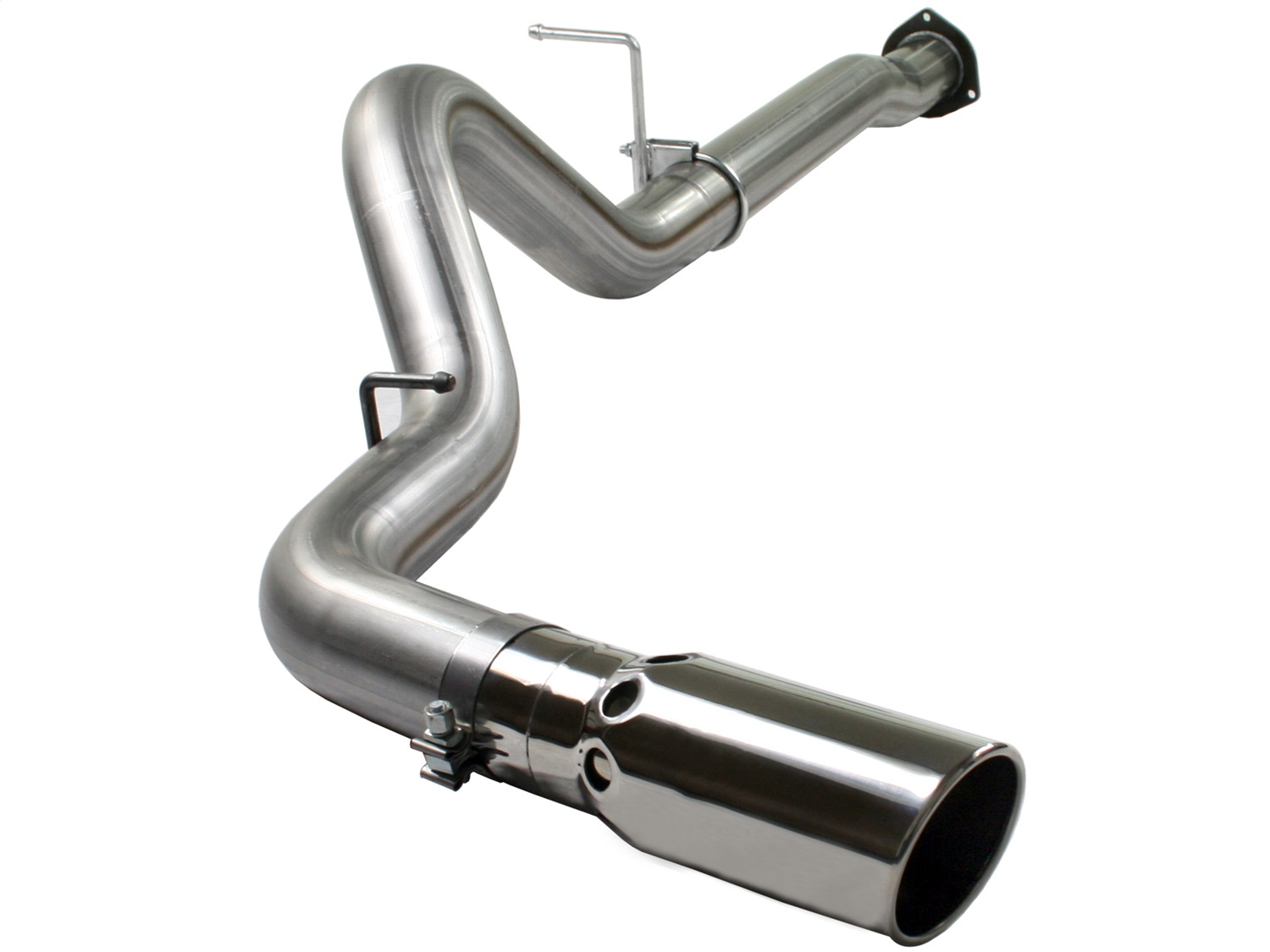aFe Power 49-44004 - MACHForce XP 4in DPF-Back SS Exhaust 5/07-10 GM Diesel Trucks V8-6.6L (td) LMM