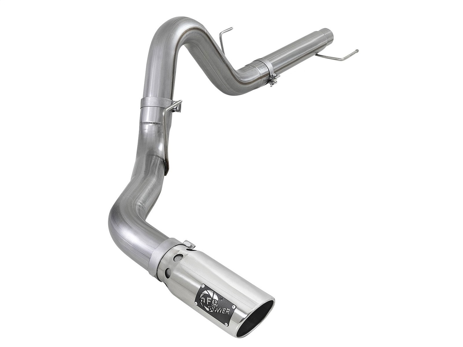 aFe Power 49-43143-P - 2021 Ford F-150 V6-3.0L (td) Large Bore 409 SS DPF-Back Exhaust System w/ Polished Tip aFe Power 49-43143-P - 2021 Ford F-150 V6-3.0L (td) Large Bore 409 SS DPF-Back Exhaust System w/ Polished Tip