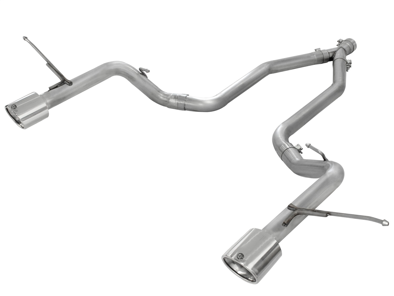 aFe Power 49-46235 - MACHForce XP 14+ Jeep Grand Cherokee V6 3.0L (td) 2.5in DPF-Back 409SS Exhaust w/o Resonators
