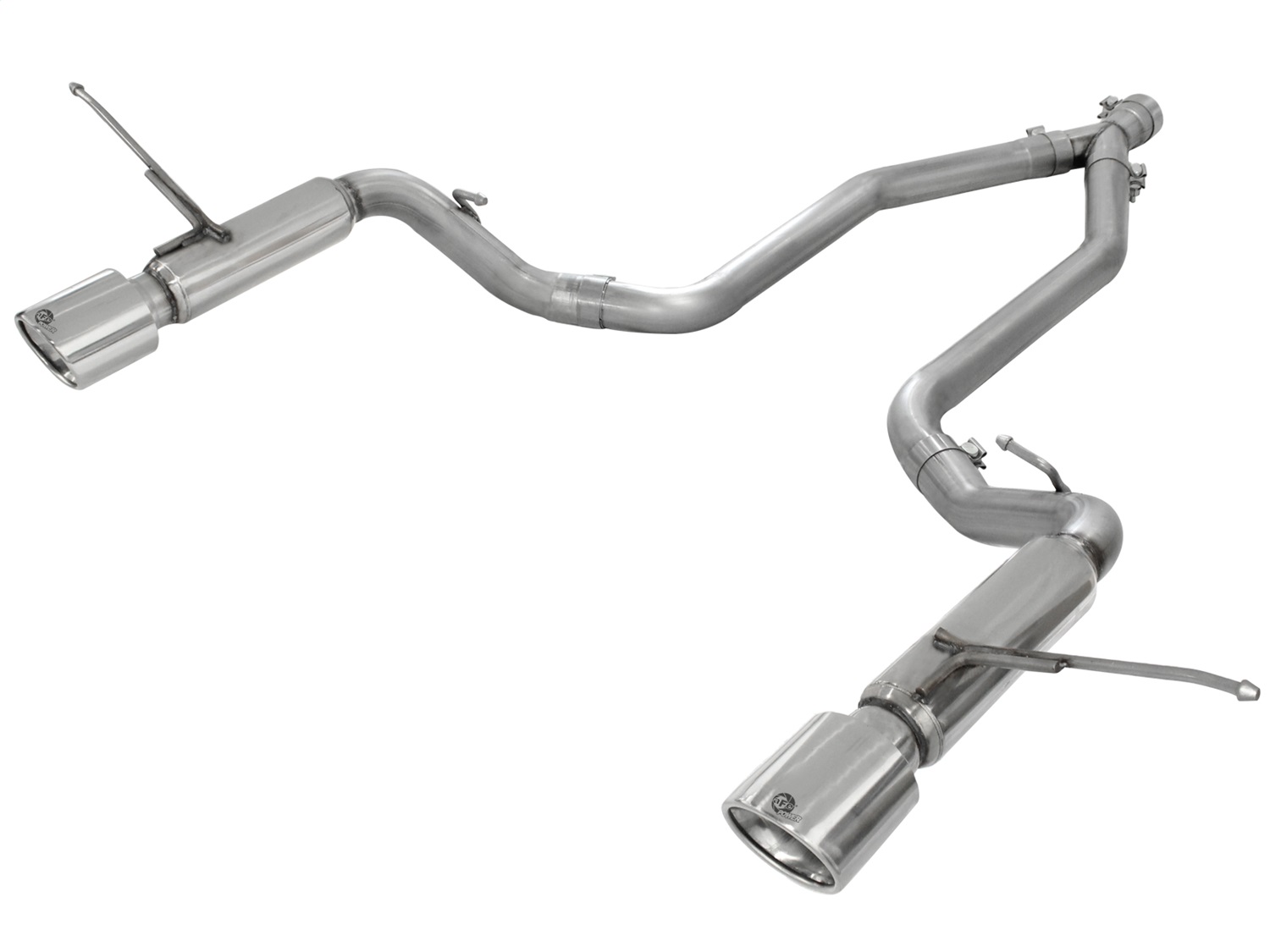 aFe Power 49-46234 - MACHForce XP 14+ Jeep Grand Cherokee V6 3.0L (td) 2.5in DPF-Back 409SS Exhaust w/Resonators
