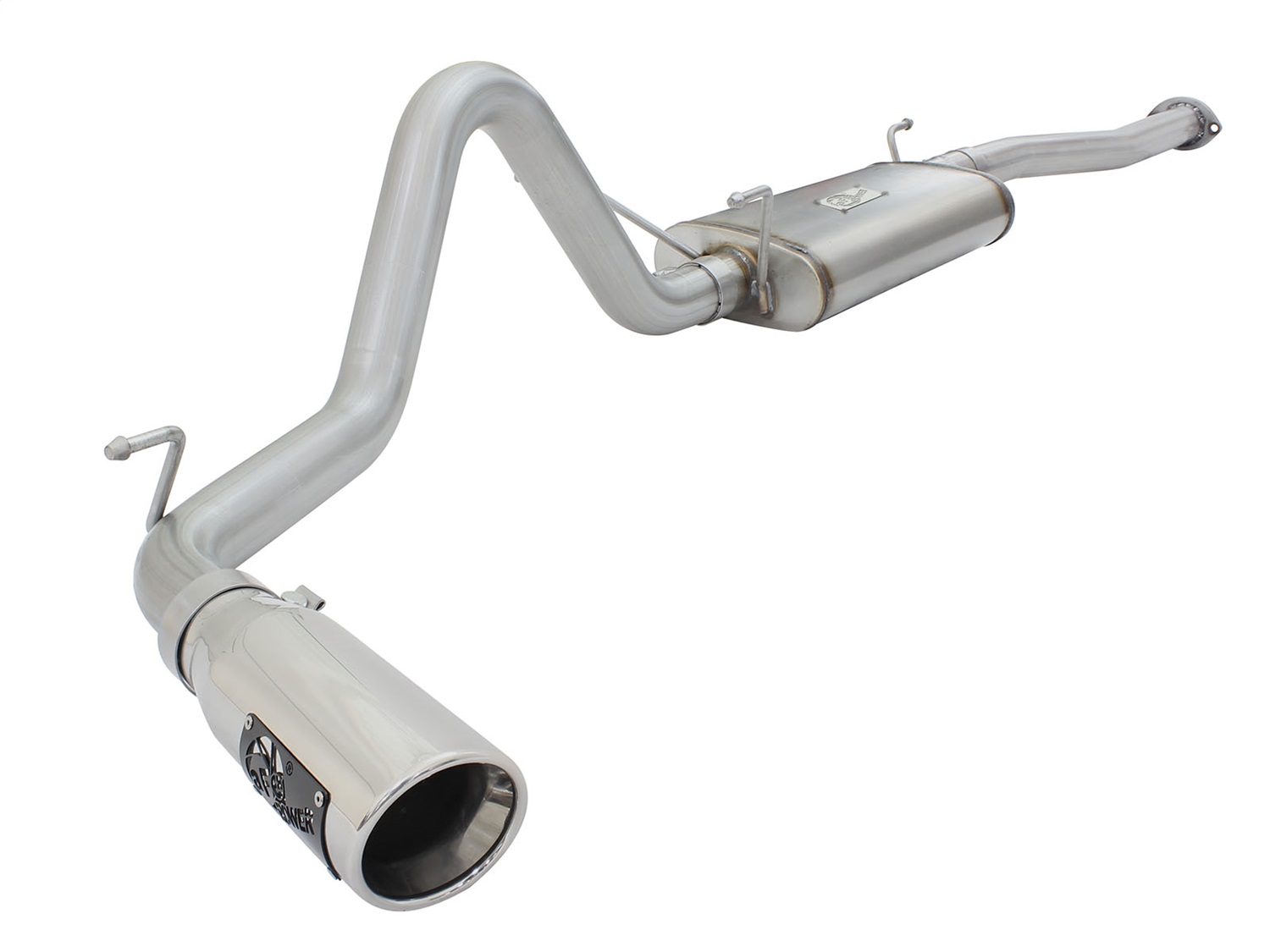 aFe Power 49-46024-P - MACH Force XP 2.5in Cat-Back Stainless Steel Exhaust w/Polished Tip Toyota Tacoma 13-14 2.7L
