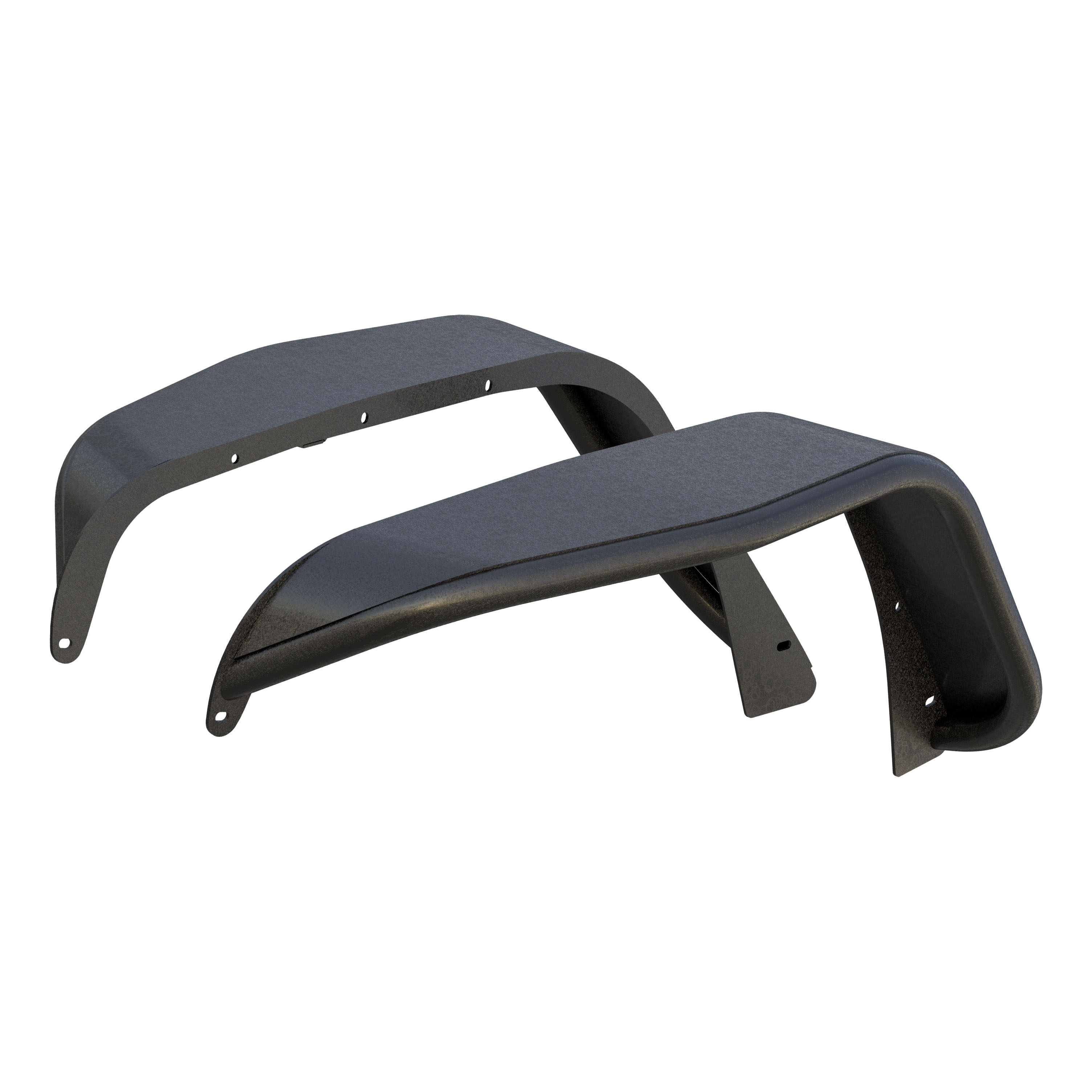 ARIES 1500201 - Jeep Wrangler JK Black Aluminum Front Fender Flares ARIES 1500201 - Jeep Wrangler JK Black Aluminum Front Fender Flares