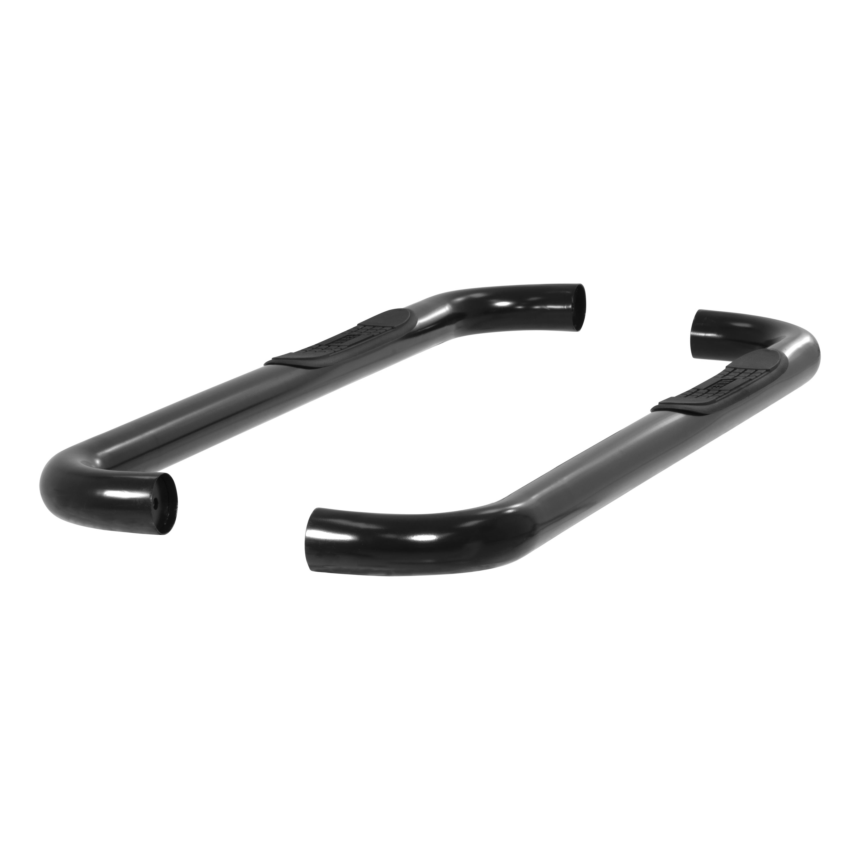 ARIES 203017 - 3" Round Black Steel Side Bars, Select Ford F-150 ARIES 203017 - 3" Round Black Steel Side Bars, Select Ford F-150