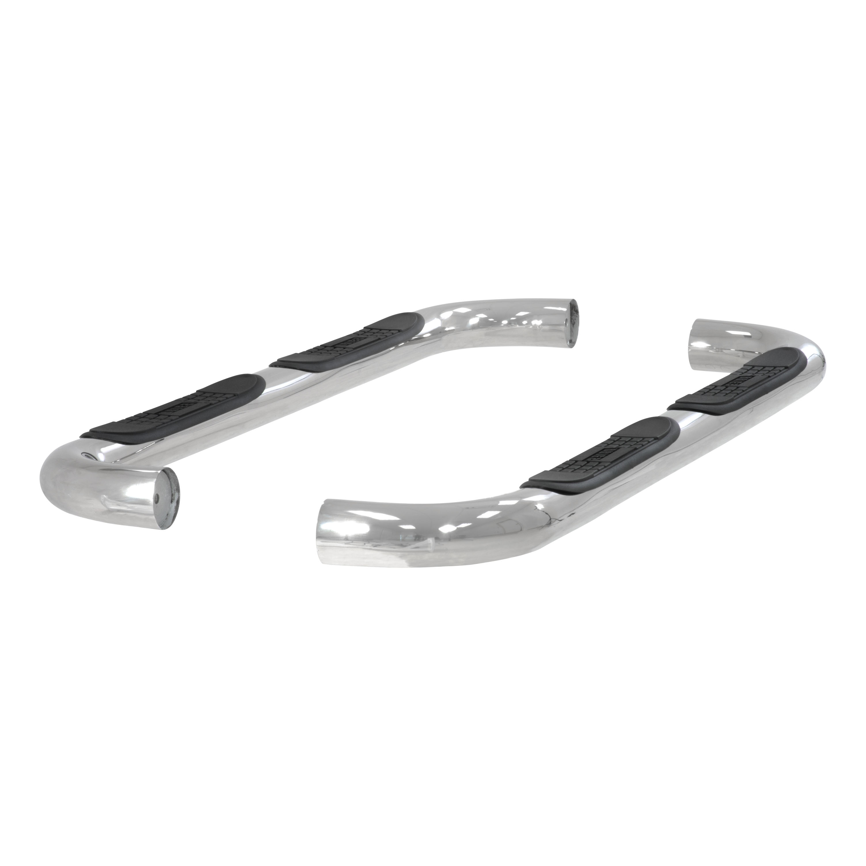 ARIES 203033-2 - 3" Round Polished Stainless Side Bars, Select Mazda B-Series, Ford Ranger