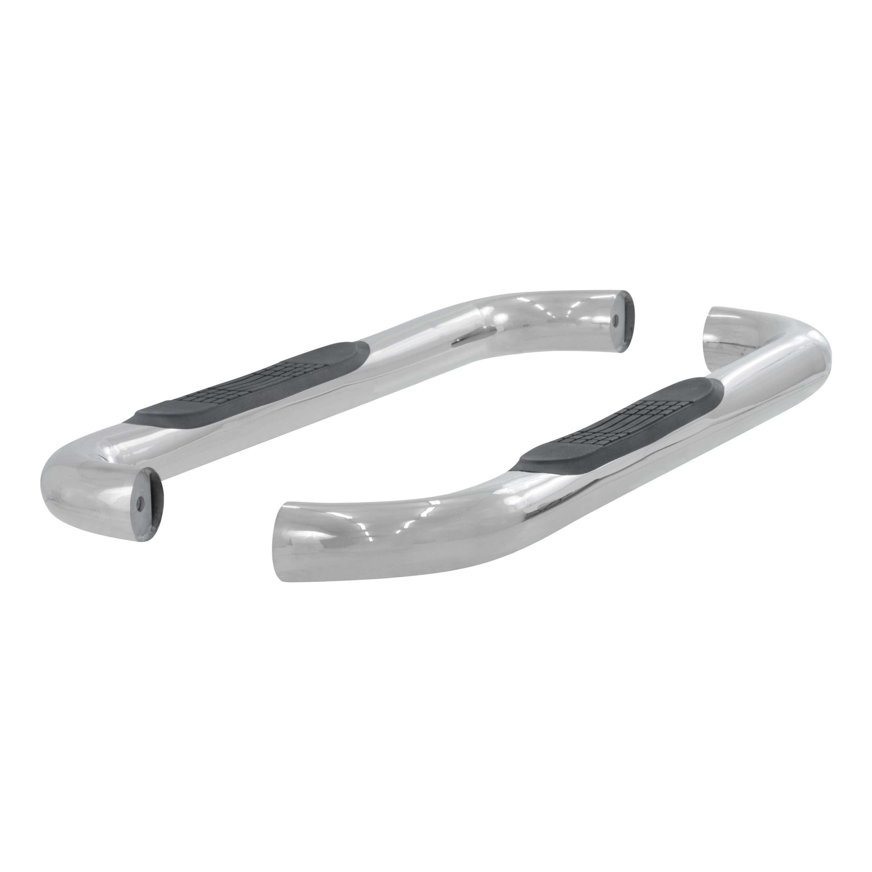 ARIES 203014-2 - 3" Round Polished Stainless Side Bars, Select Ford F-250, F-350 Super Duty ARIES 203014-2 - 3" Round Polished Stainless Side Bars, Select Ford F-250, F-350 Super Duty