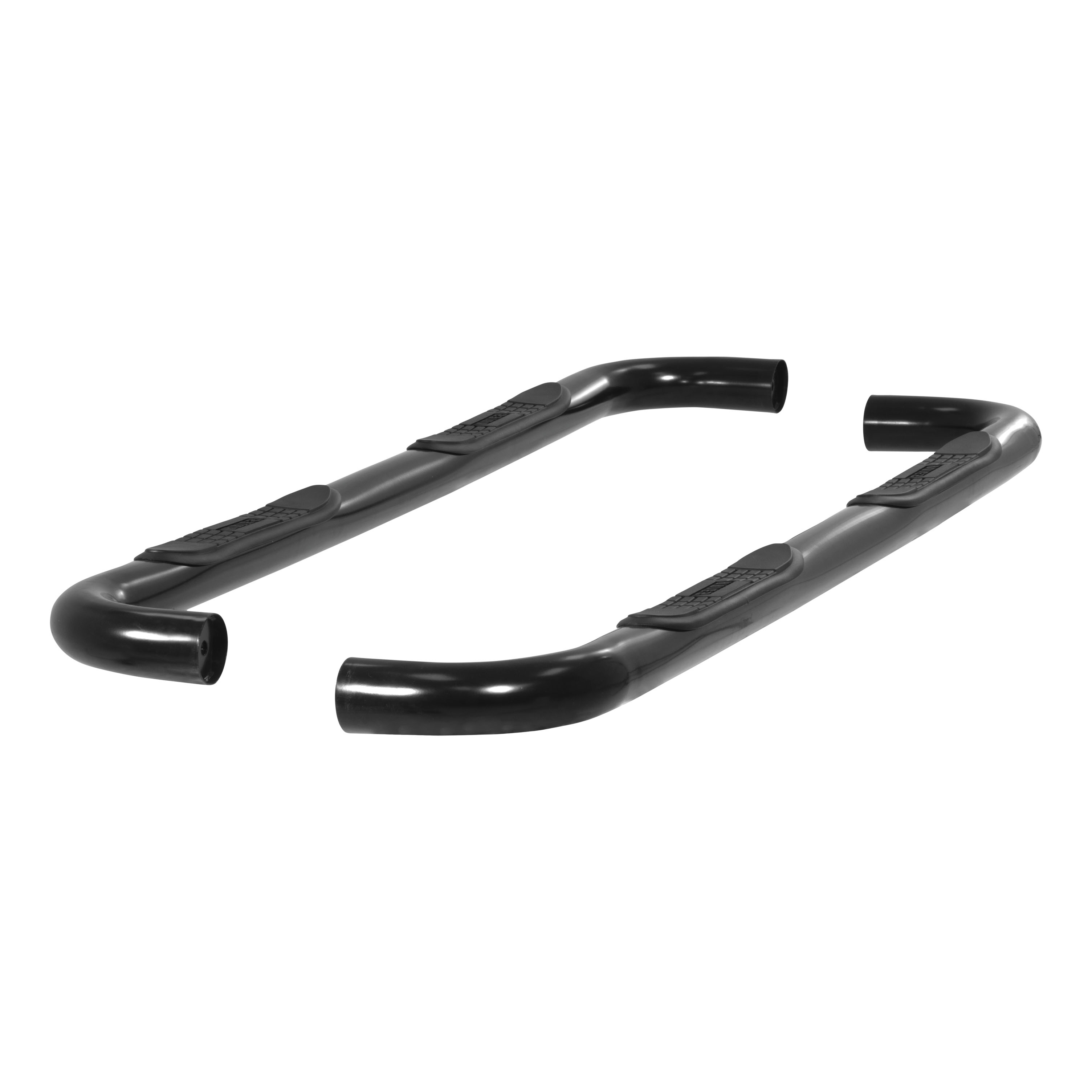 ARIES 204001 - 3" Round Black Steel Side Bars, Select Chevrolet, GMC C, K