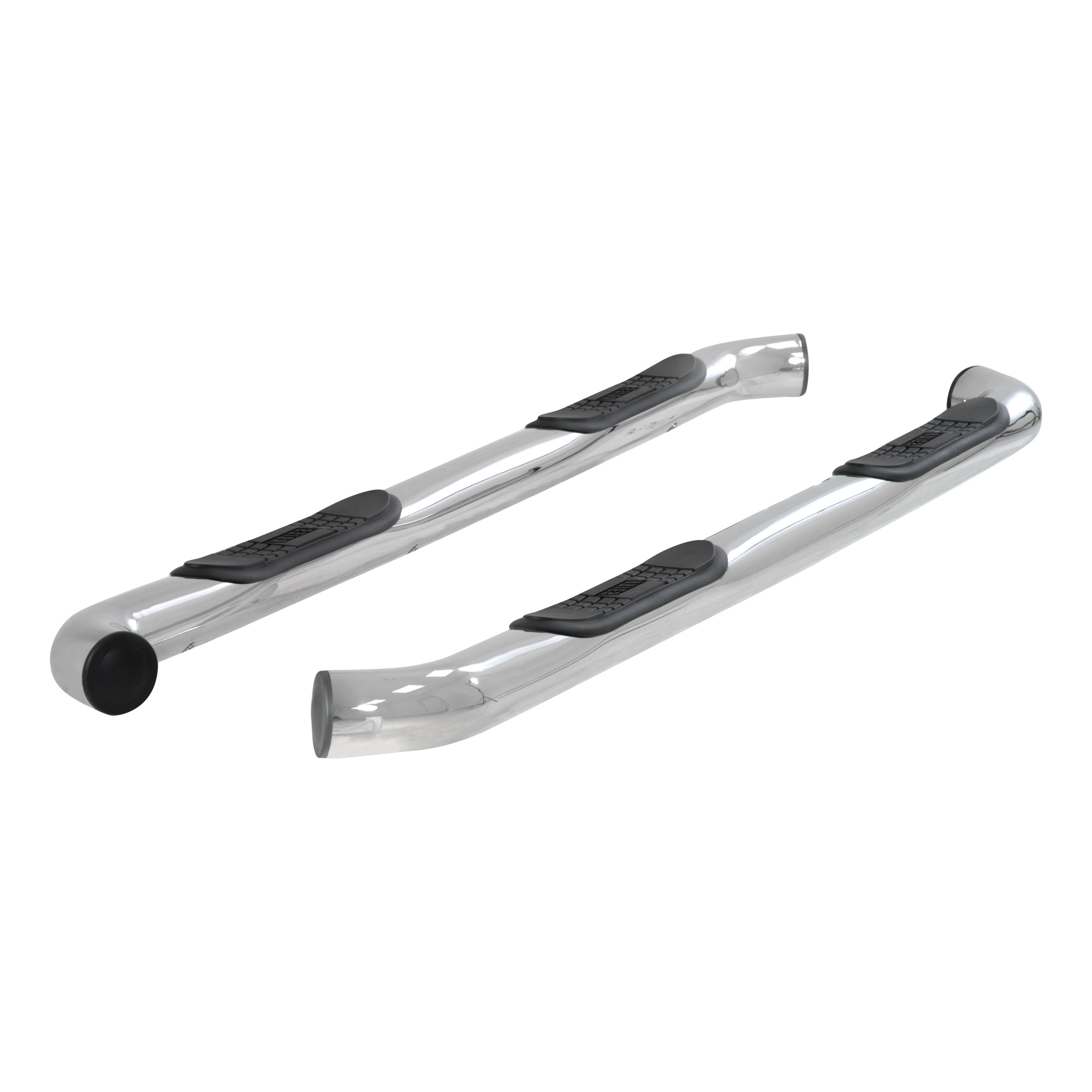 ARIES 202012-2 - 3" Round Polished Stainless Side Bars, Select Toyota Tundra