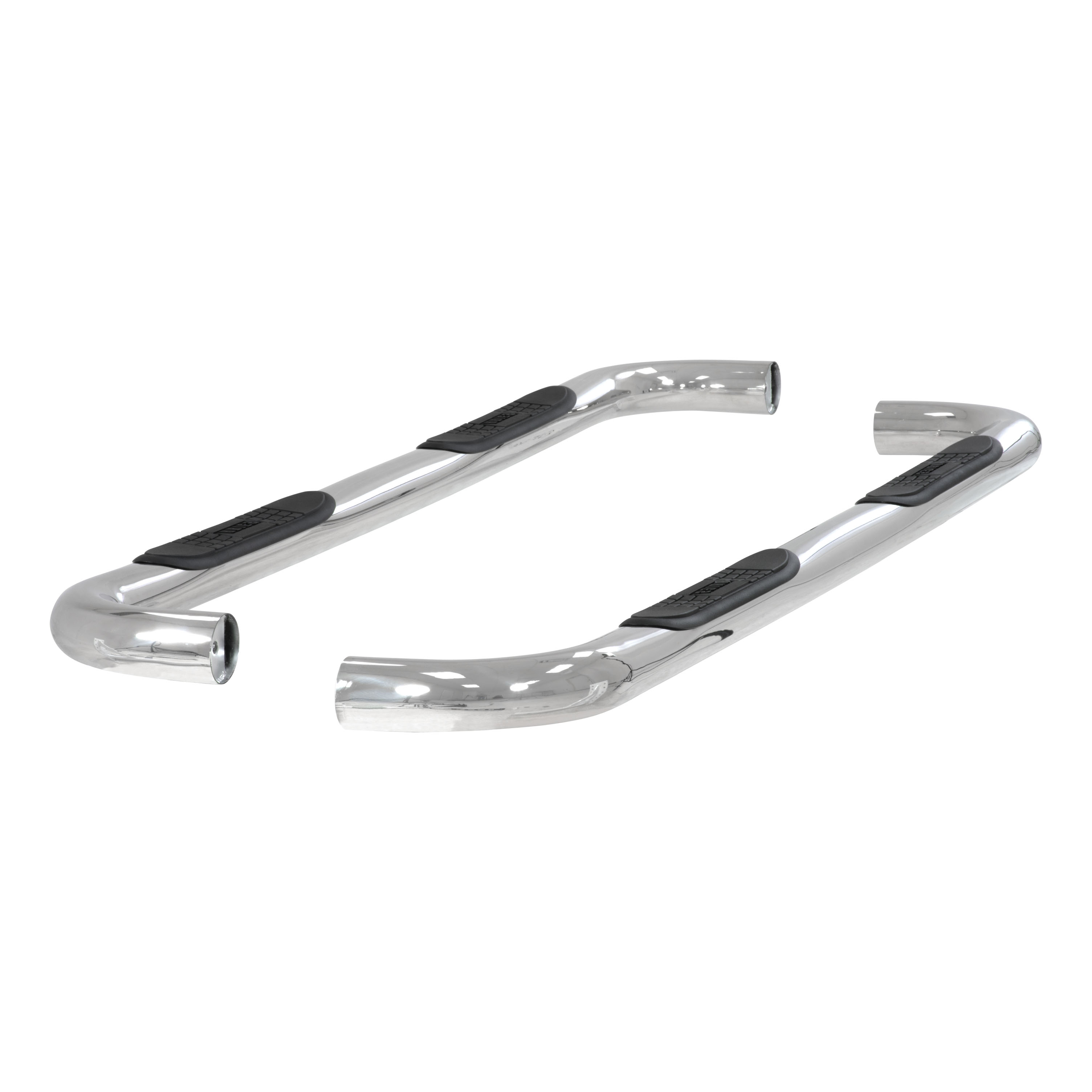 ARIES 204009-2 - 3" Round Polished Stainless Side Bars, Select Silverado, Sierra 1500, 2500, 3500