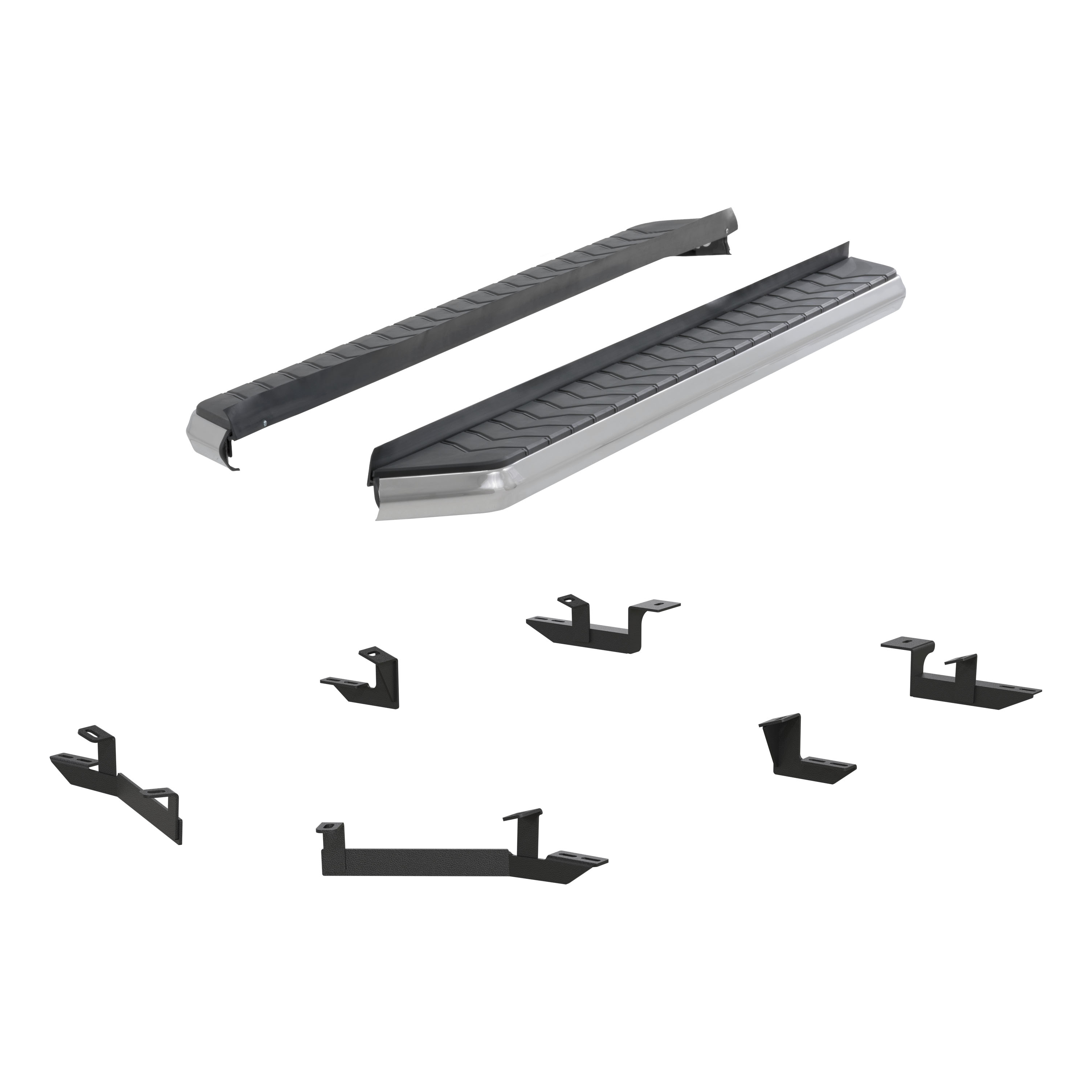 ARIES 2051015 - AeroTread 5" x 70" Polished Stainless Running Boards, Select Toyota Highlander