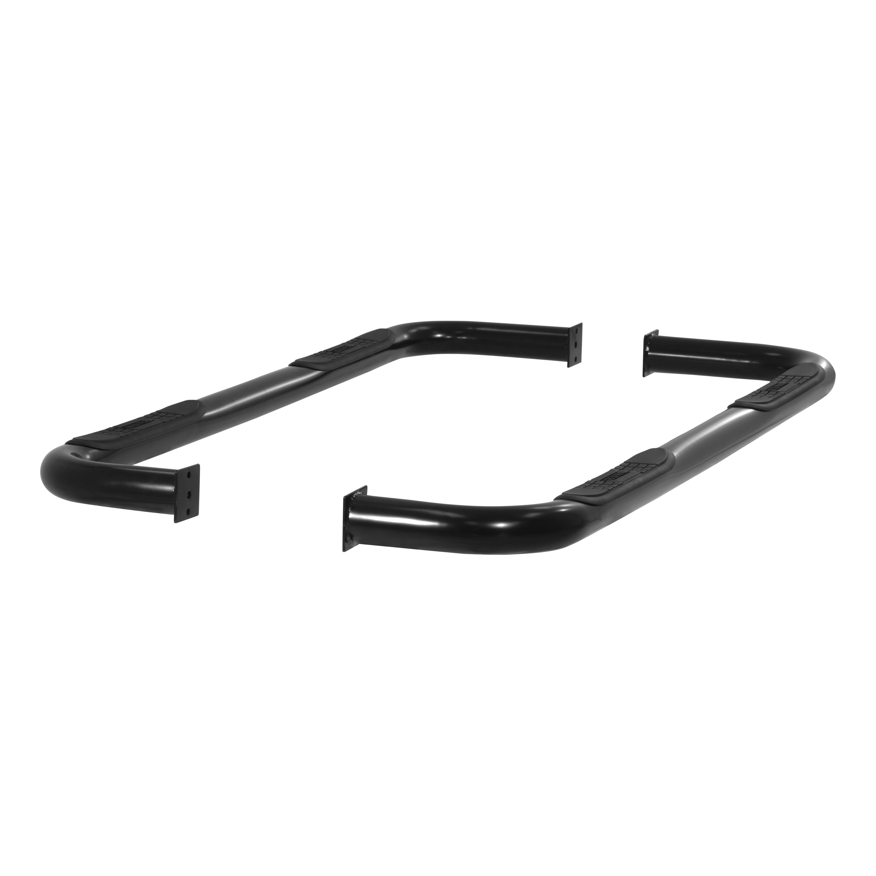 ARIES 205003 - 3" Round Black Steel Side Bars, Select Dodge Ram 1500