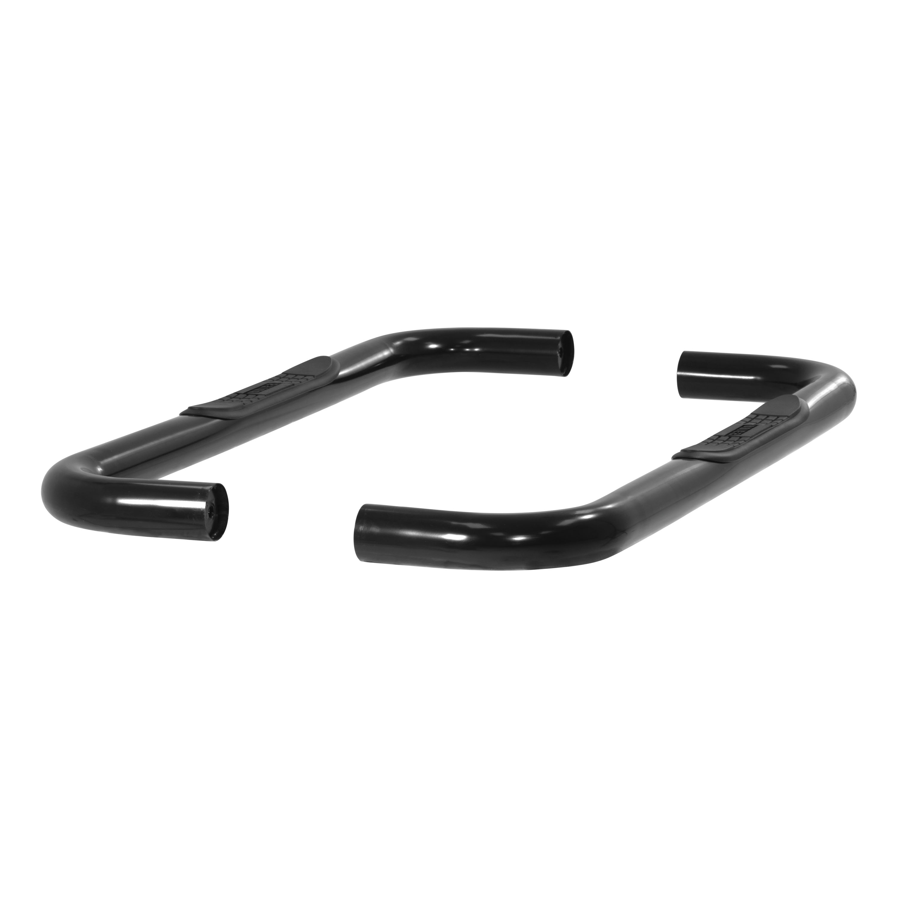 ARIES 205013 - 3" Round Black Steel Side Bars, Select Dodge Ram 1500, 2500, 3500
