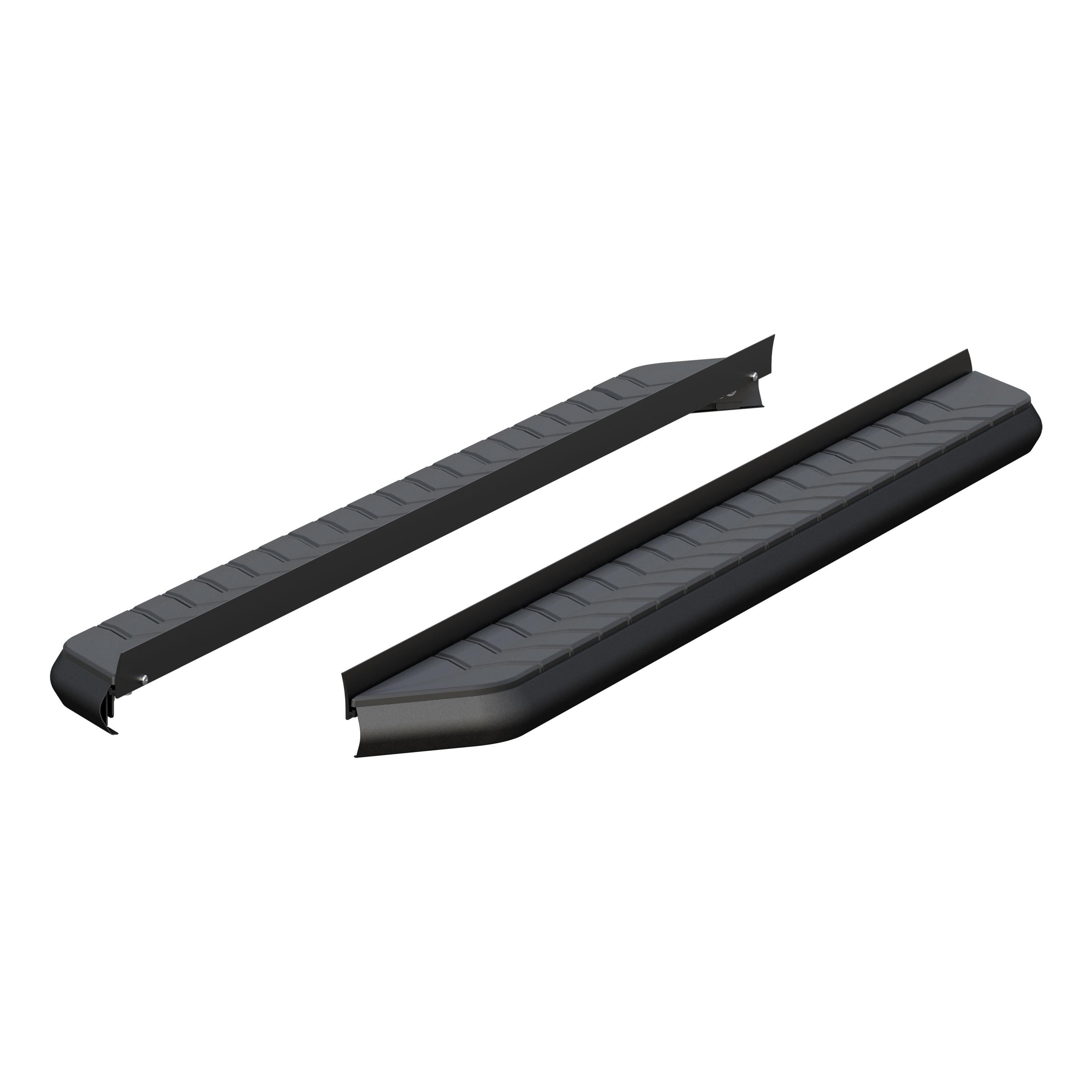 ARIES 2051970 - AeroTread 5" x 70" Black Stainless Running Boards (No Brackets)