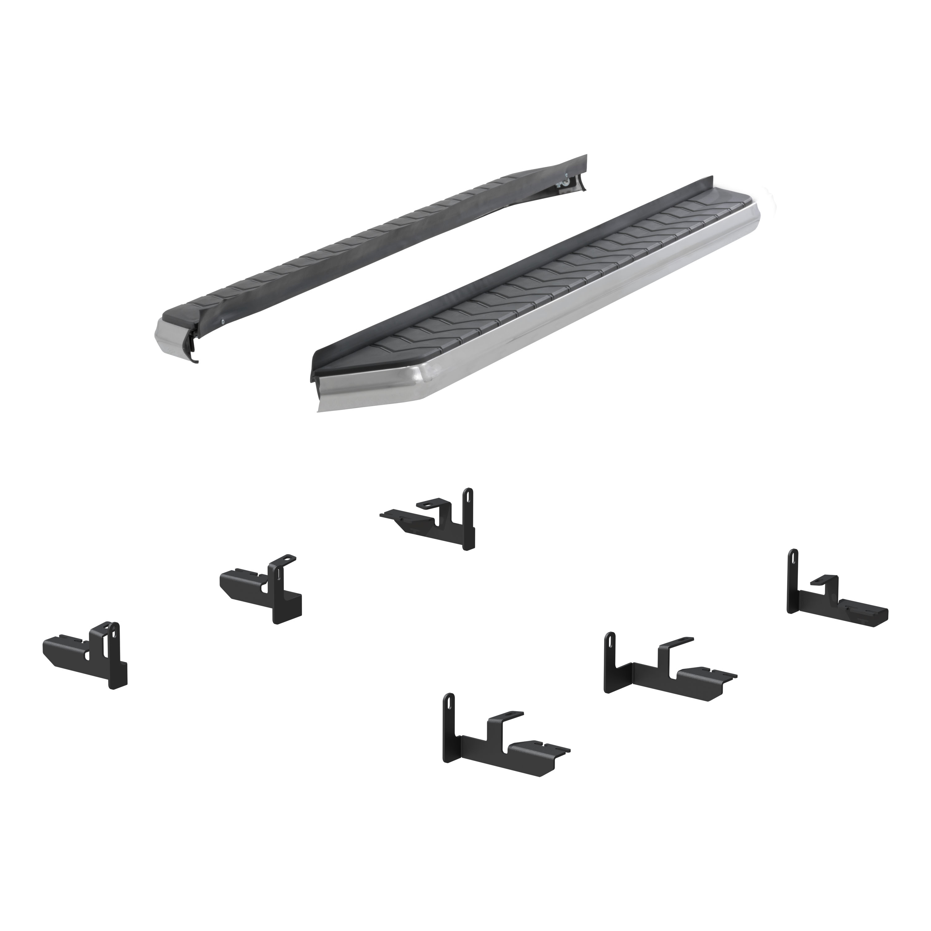 ARIES 2051038 - AeroTread 5" x 73" Polished Stainless Running Boards, Select Nissan Pathfinder