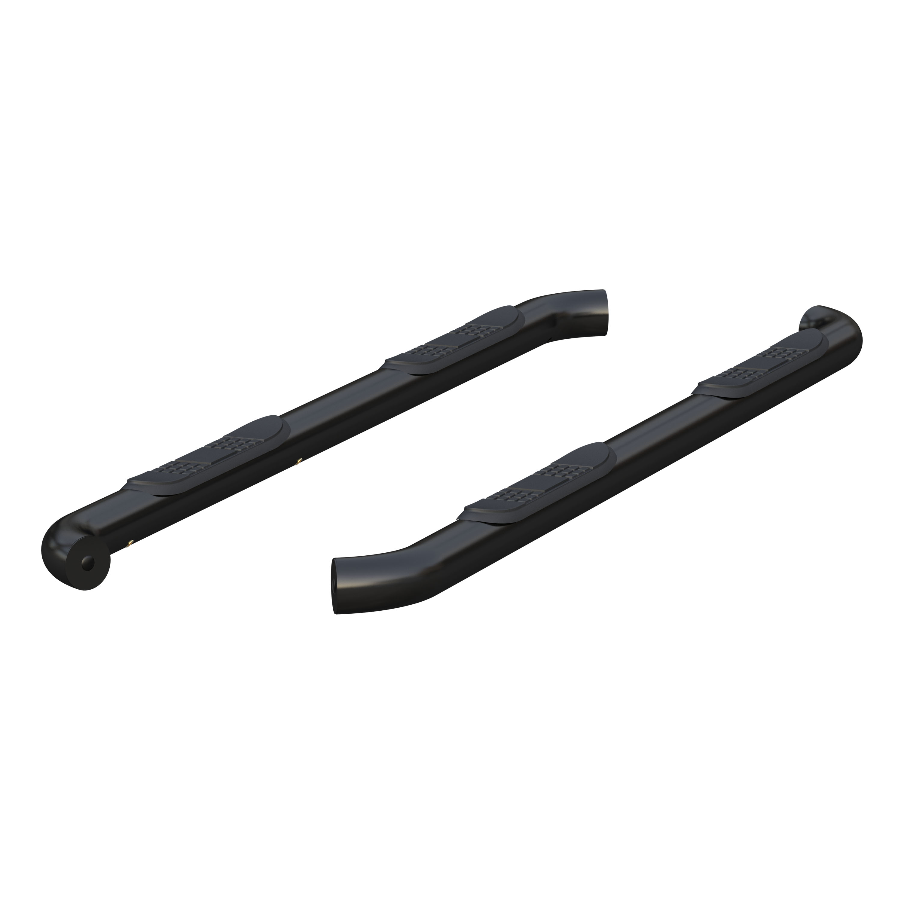 ARIES 204051 - 3" Round Black Steel Side Bars, Select Chevrolet Colorado, GMC Canyon