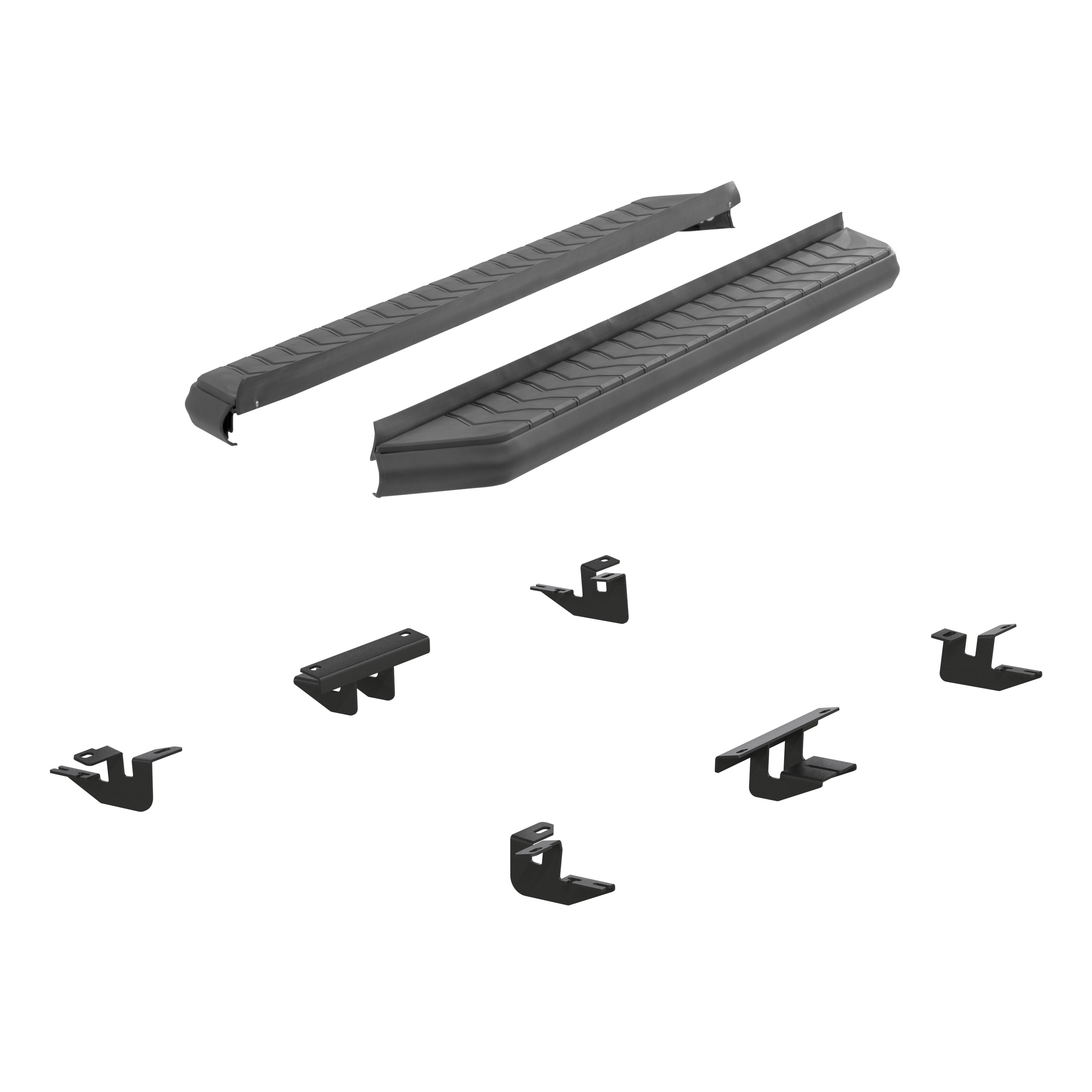 ARIES 2061002 - AeroTread 5" x 70" Black Stainless Running Boards, Select Ford Edge