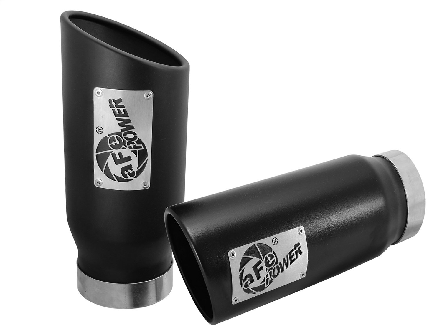 aFe Power 49T40506-B12 - MACH Force-Xp 409 Stainless Steel Clamp-on Exhaust Tip Black